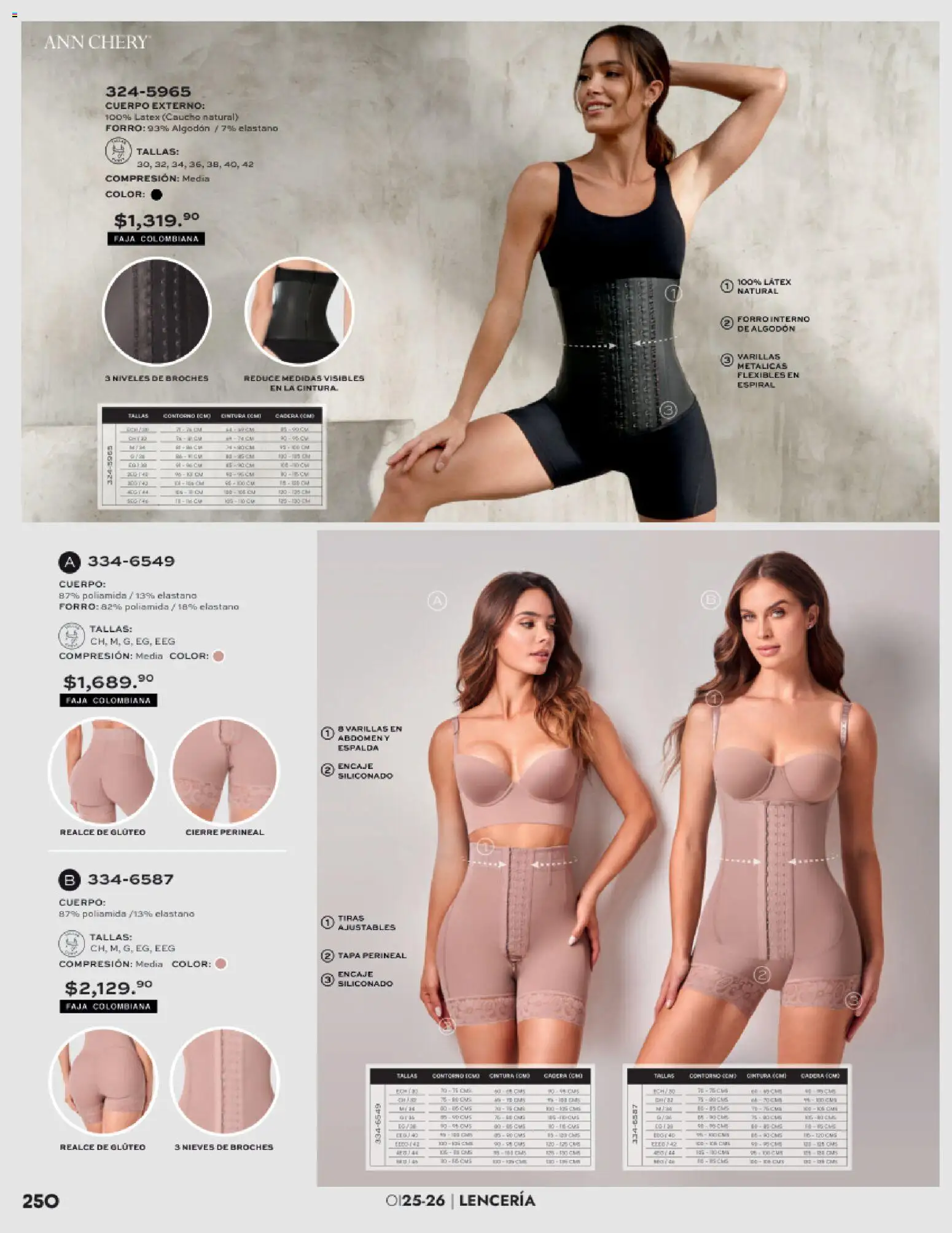 Nuevas ofertas de Andrea válidas en toda la República Mexicana desde el 26.11.2025. ¡Encuentra las mejores ofertas en Andrea catálogo Lancería, Vestir Interior otoño 2025! | Página: 86 | Productos: Contorno, Algodón, Lenceria, Faja