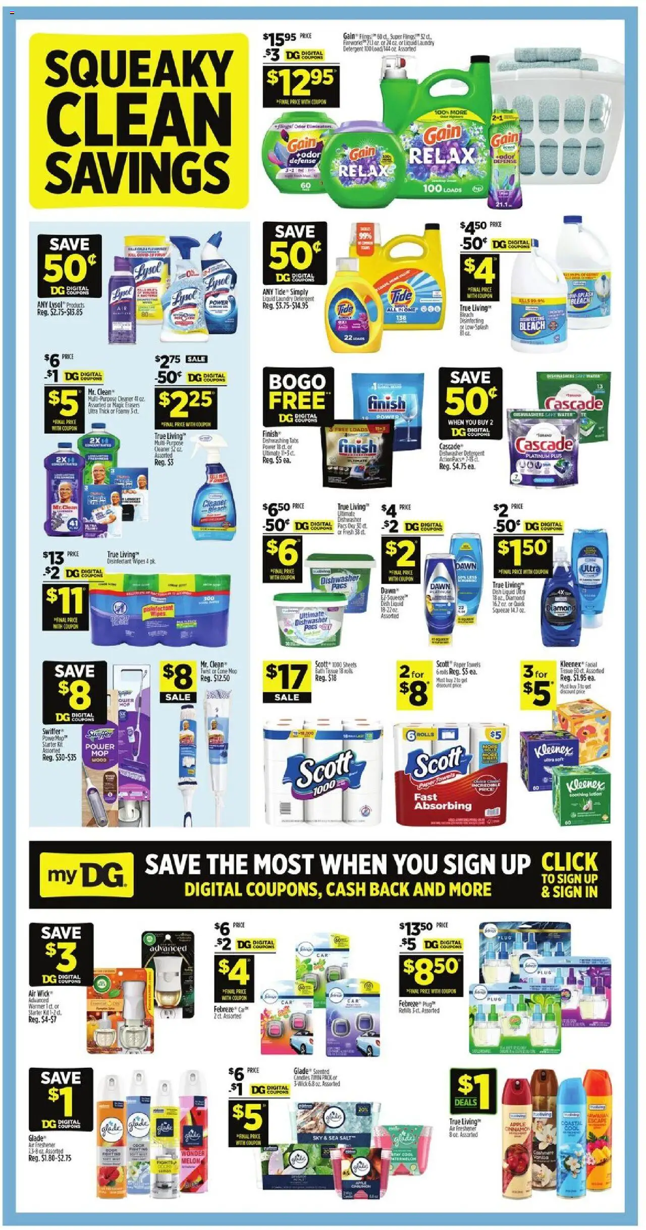Dollar General Weekly Ad - valid from 12.10.2025 | Page: 12 | Products: Water, Salt, Starter, Dishwasher