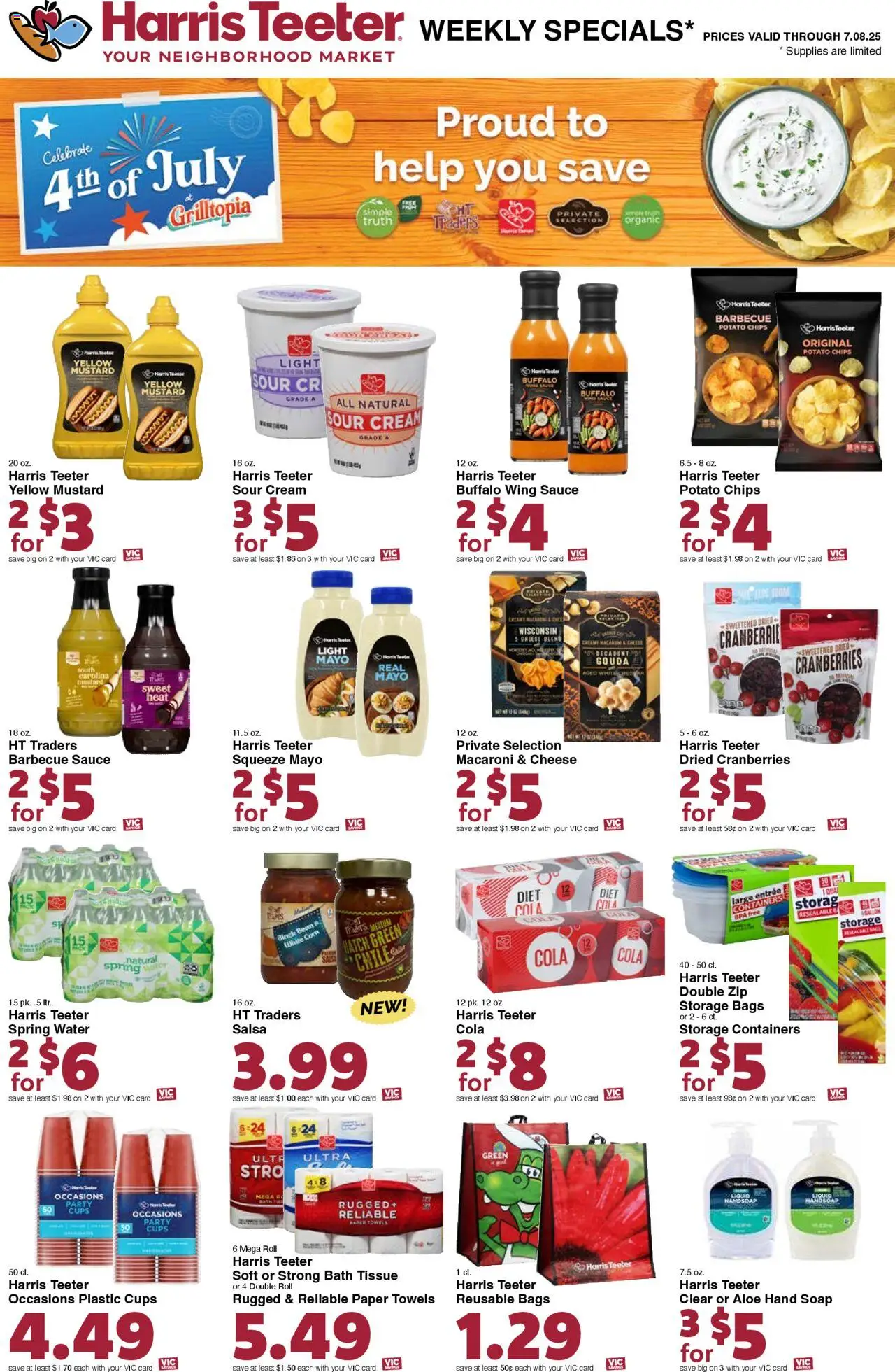 Harris Teeter Weekly Ad - valid from 02.07.2025 | Page: 17 | Products: Bath, Cheese, Chips, Sauce