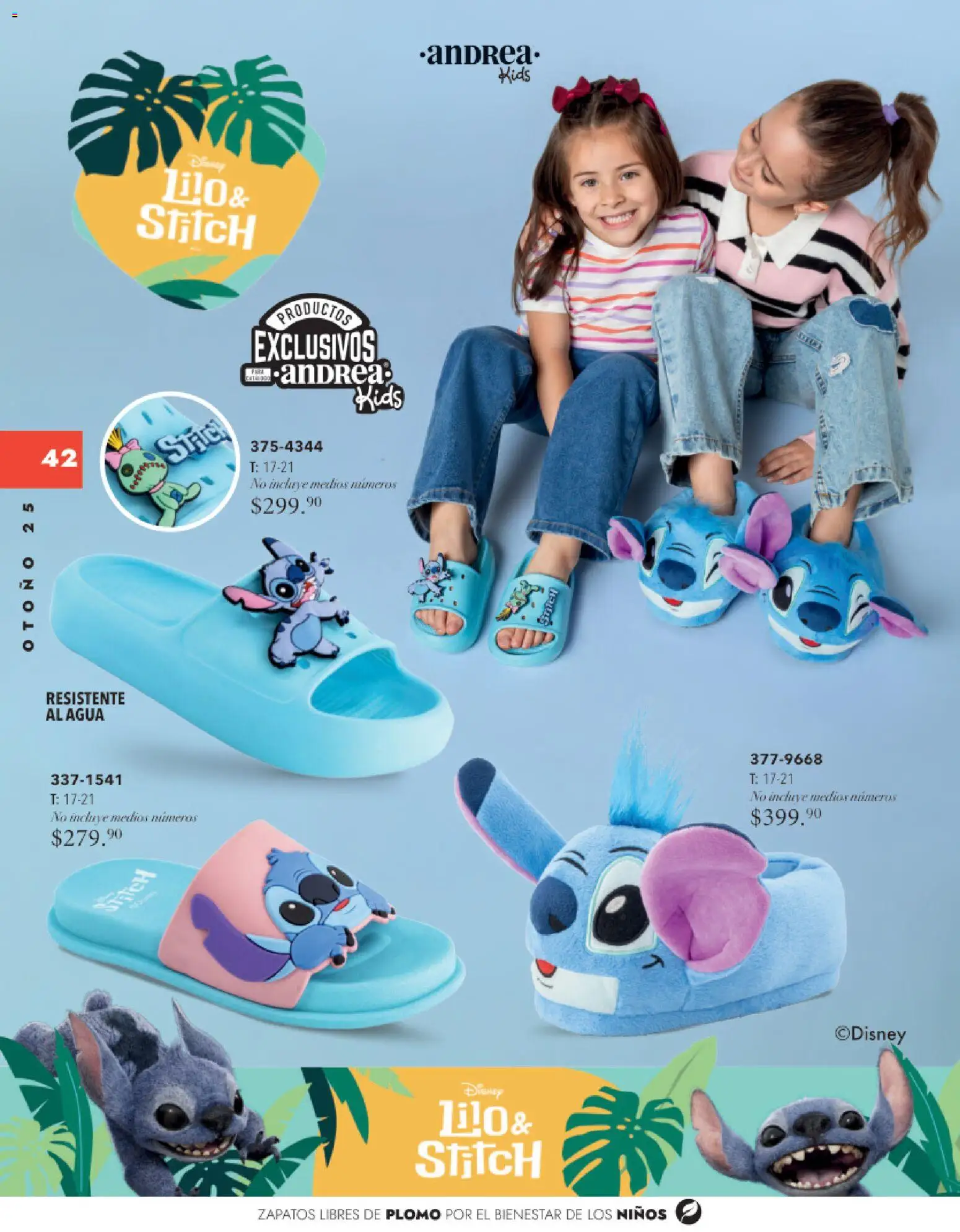 Nuevas ofertas de Andrea válidas en toda la República Mexicana desde el 26.11.2025. ¡Encuentra las mejores ofertas en Andrea catálogo Infantil Kids! | Página: 41 | Productos: Zapatos, Agua