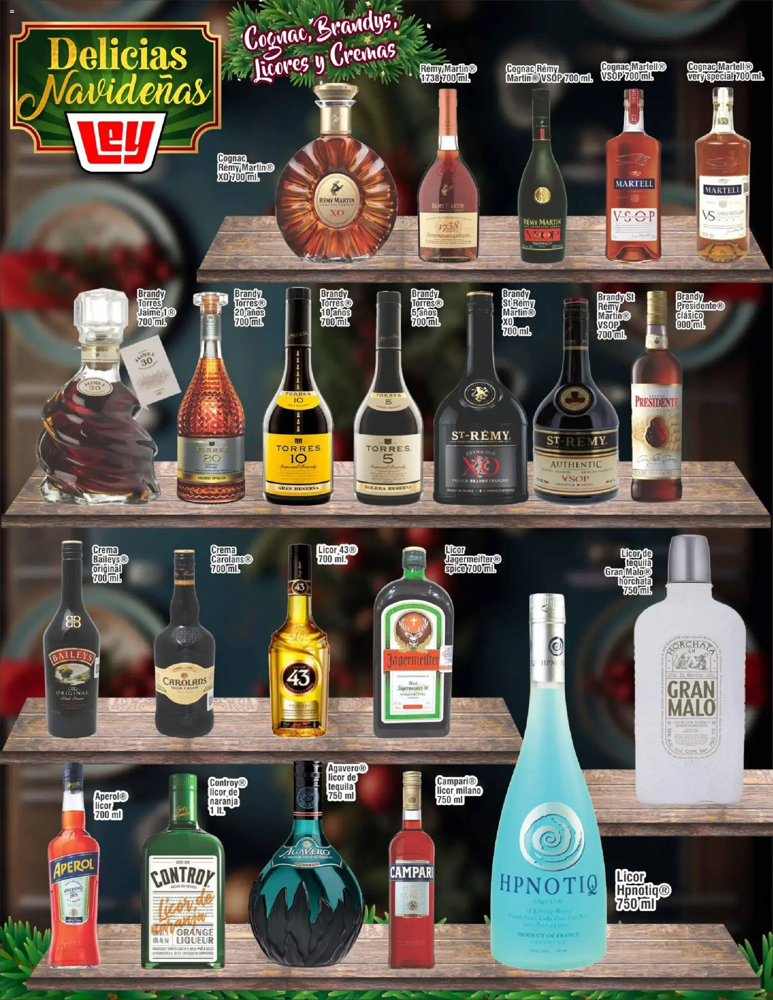 Nuevas ofertas de Casa Ley válidas en toda la República Mexicana desde el 19.12.2025. ¡Encuentra las mejores ofertas en Casa Ley folleto Delicias Navideñas! | Página: 22 | Productos: Crema, Tequila