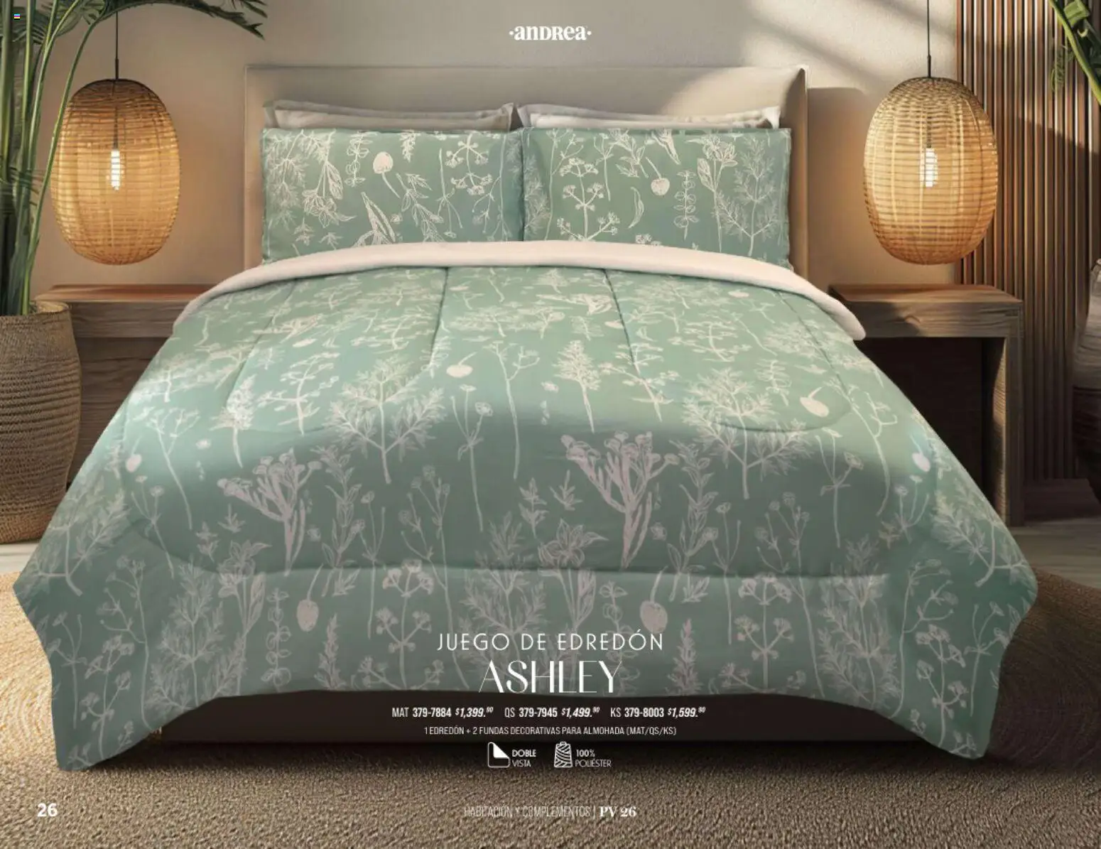 Nuevas ofertas de Andrea válidas en toda la República Mexicana desde el 25.01.2026. ¡Encuentra las mejores ofertas en Andrea catálogo Home! | Página: 26 | Productos: Juego, Almohada