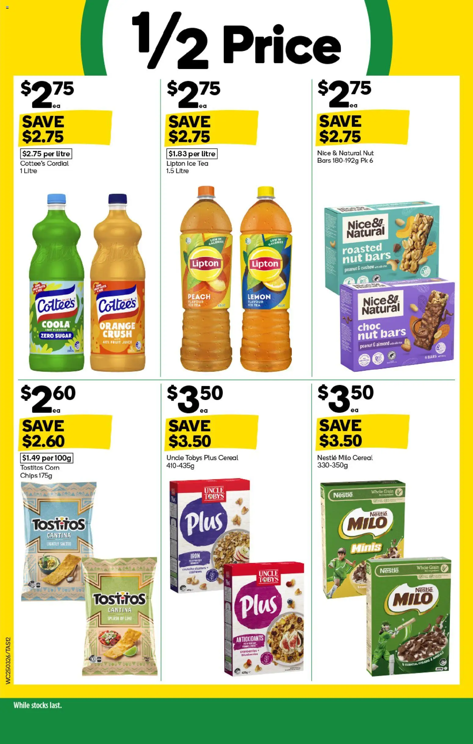 Woolworths catalogue - valid from 25.03.2026 | Page: 12 | Products: Chips, Sugar, Peach, Iron