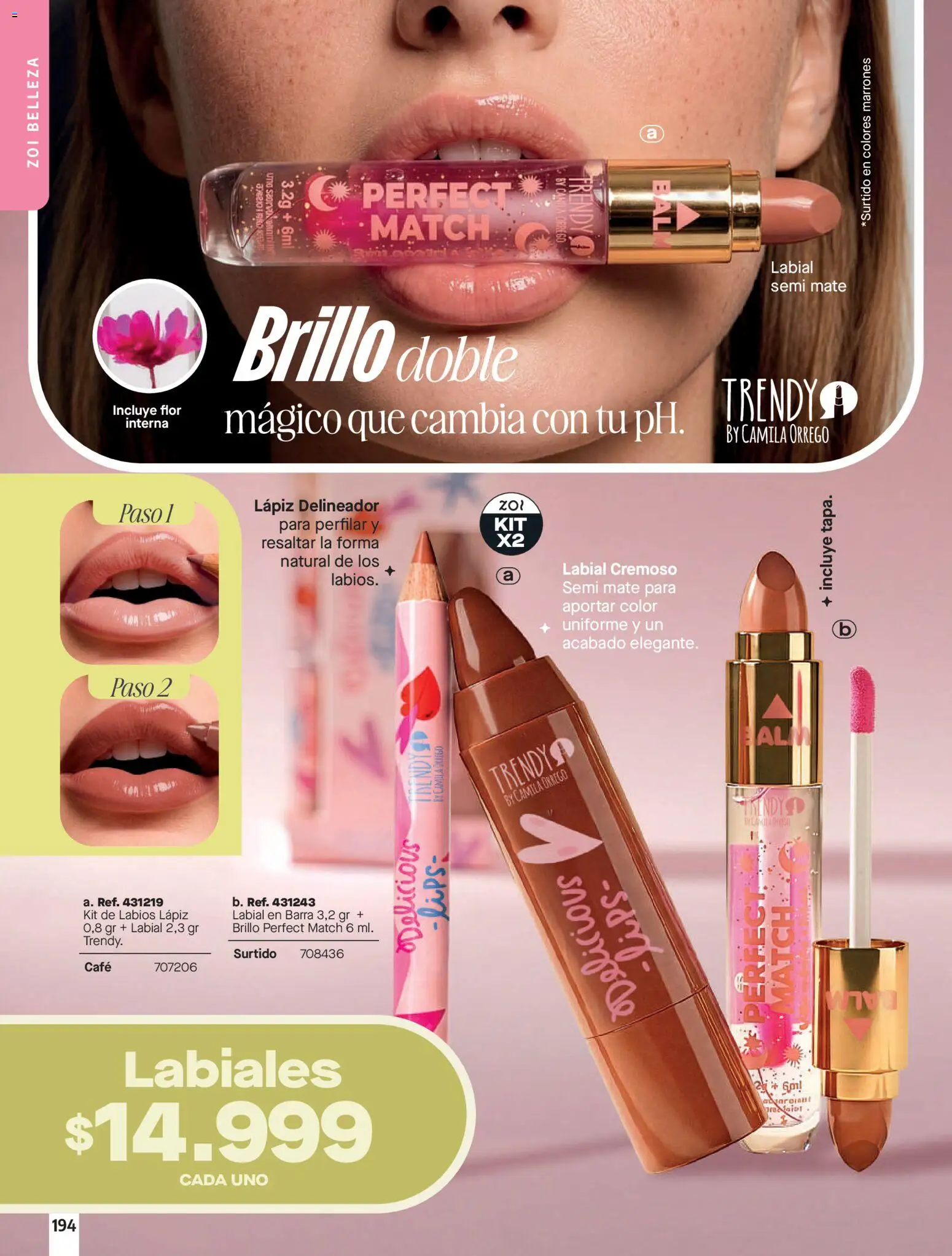 Carmel revista - valida desde el 01.06.2026 | Página: 194 | Productos: Brillo, Delineador, Café