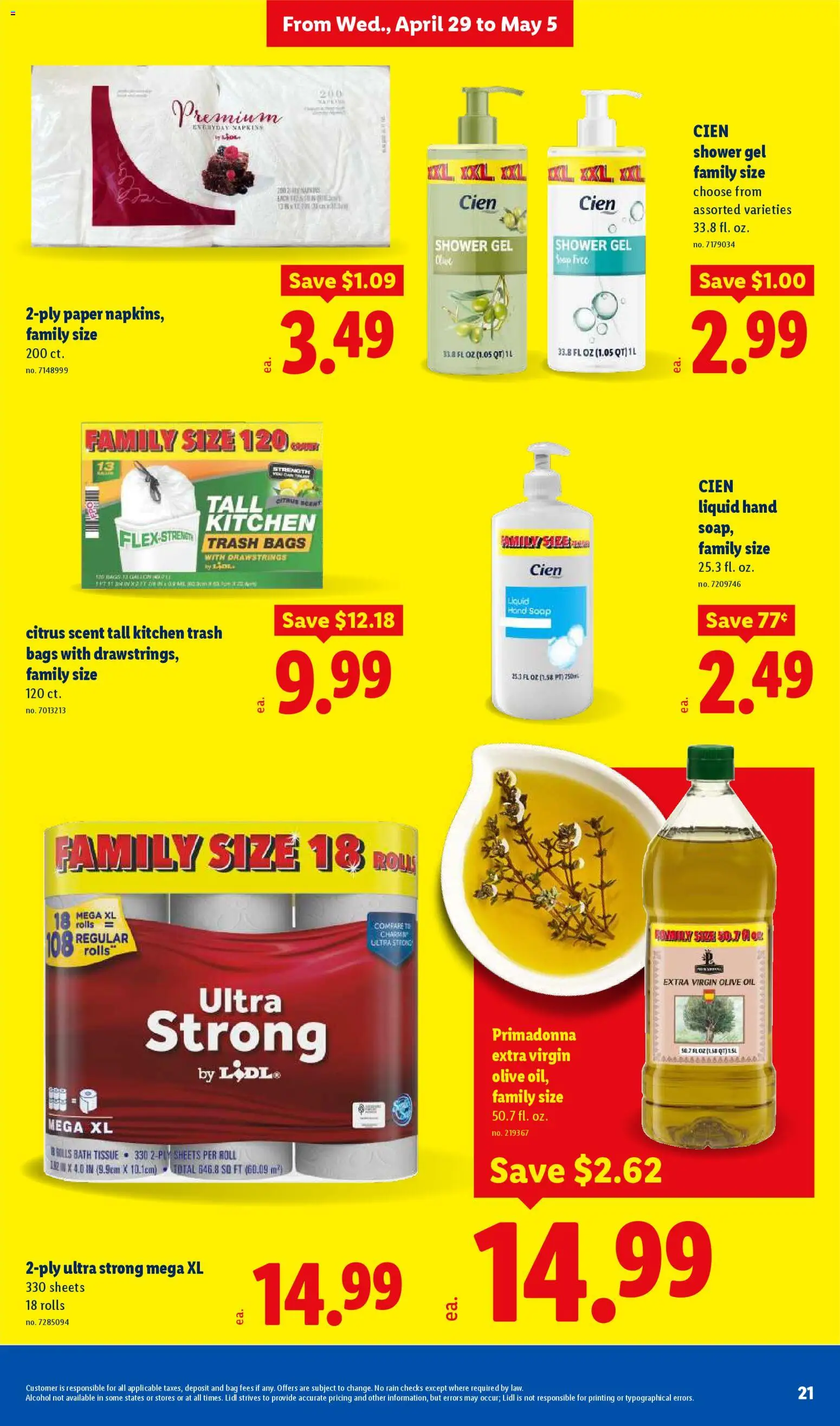Lidl Weekly Ad - valid from 29.04.2026 | Page: 21 | Products: Bath, Oil, Soap, Bag