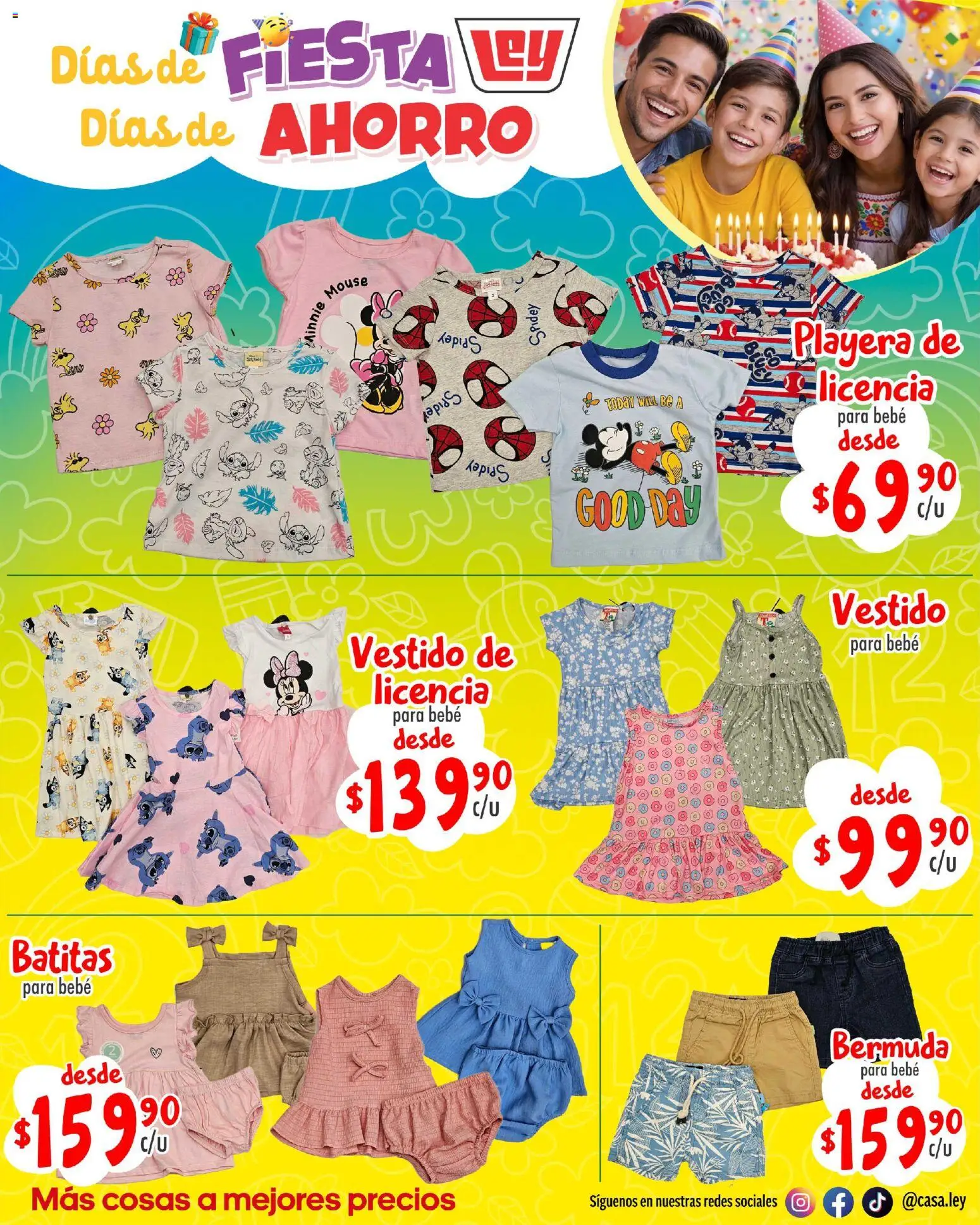 Nuevas ofertas de Casa Ley válidas en toda la República Mexicana desde el 26.04.2026. ¡Encuentra las mejores ofertas en Casa Ley folleto Casa Ley folleto Frontera suple Dia del Niño! | Página: 21 | Productos: Mouse, Vestido, Playera, Bermuda