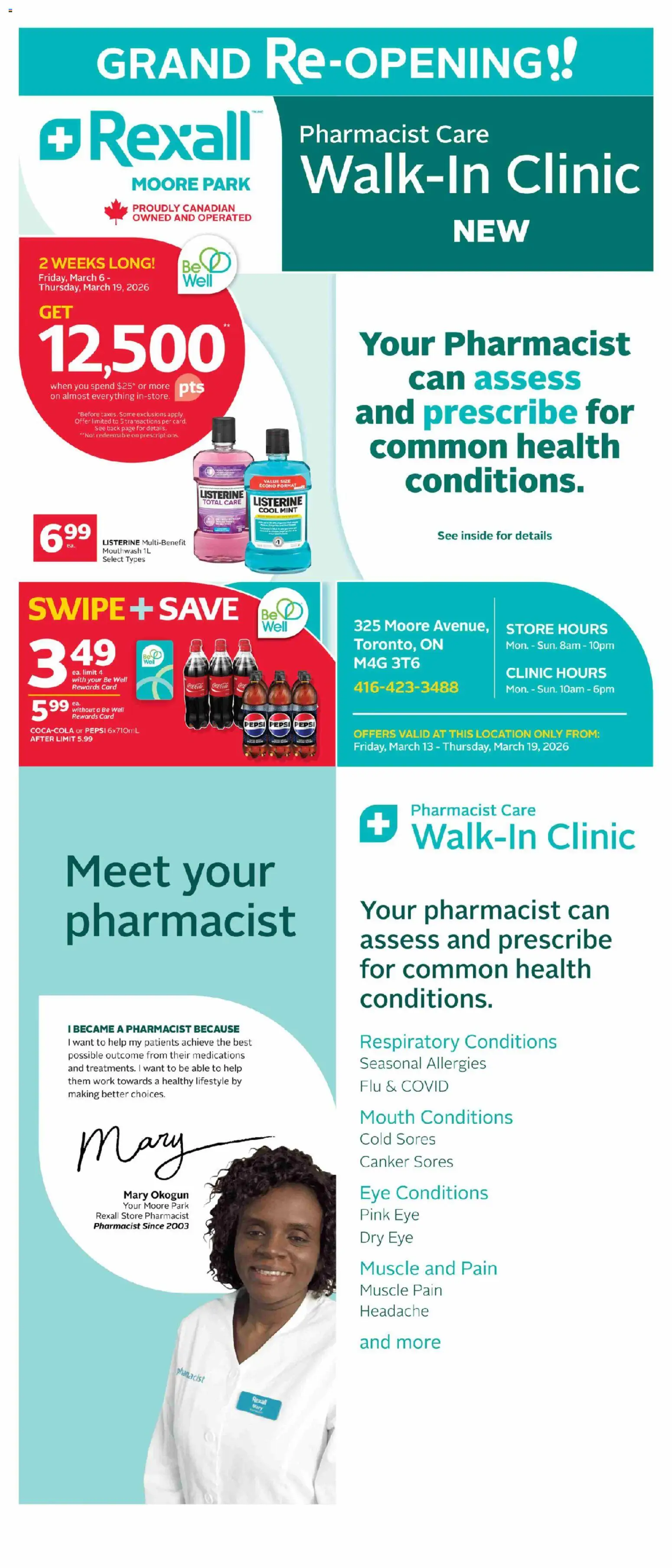 Rexall flyer valid from 13.03.2026 | Page: 1 | Products: Mouthwash