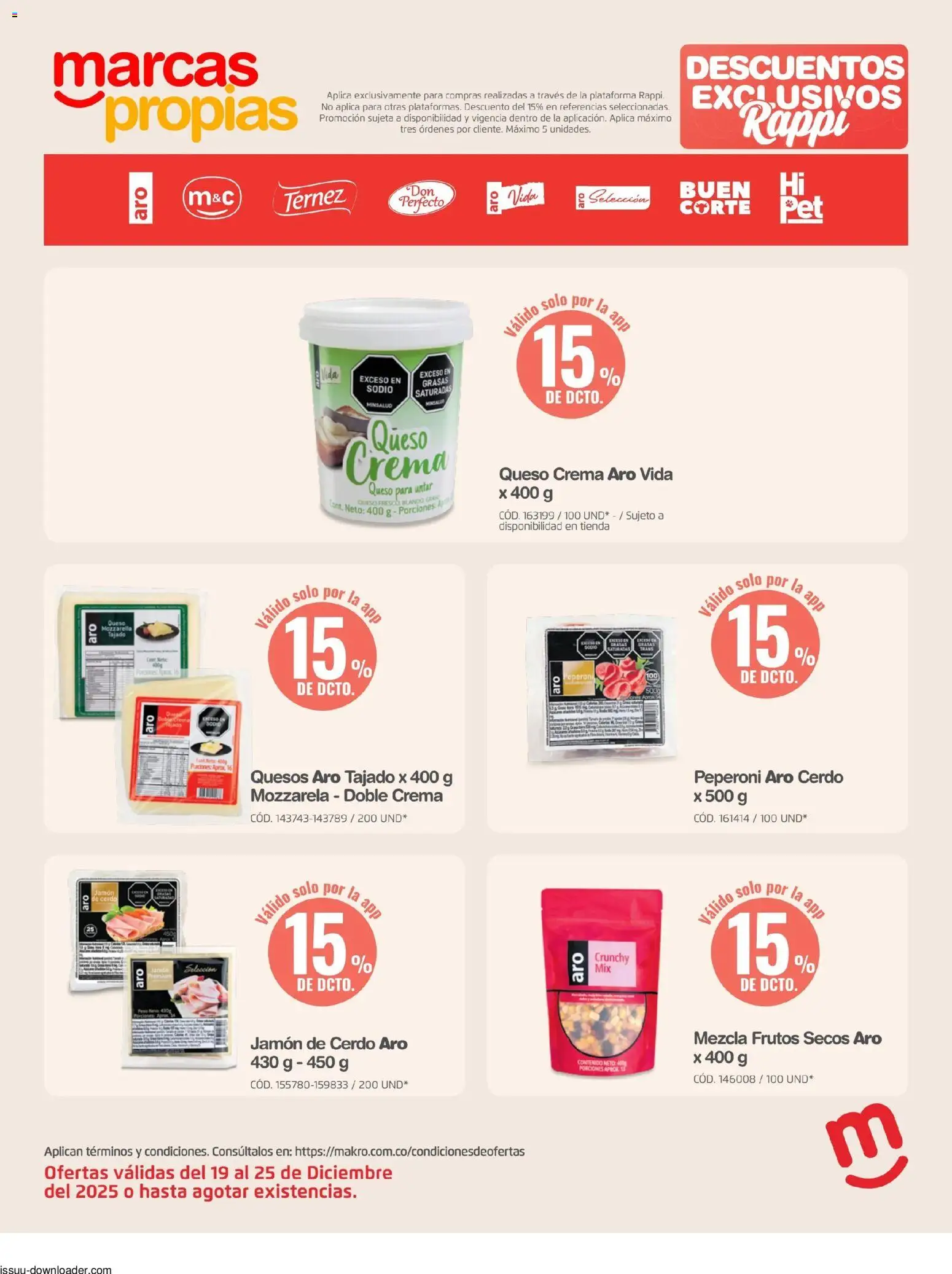 Makro revista - valida desde el 19.12.2025 | Página: 10 | Productos: Cerdo, Crema, Queso, Jamón