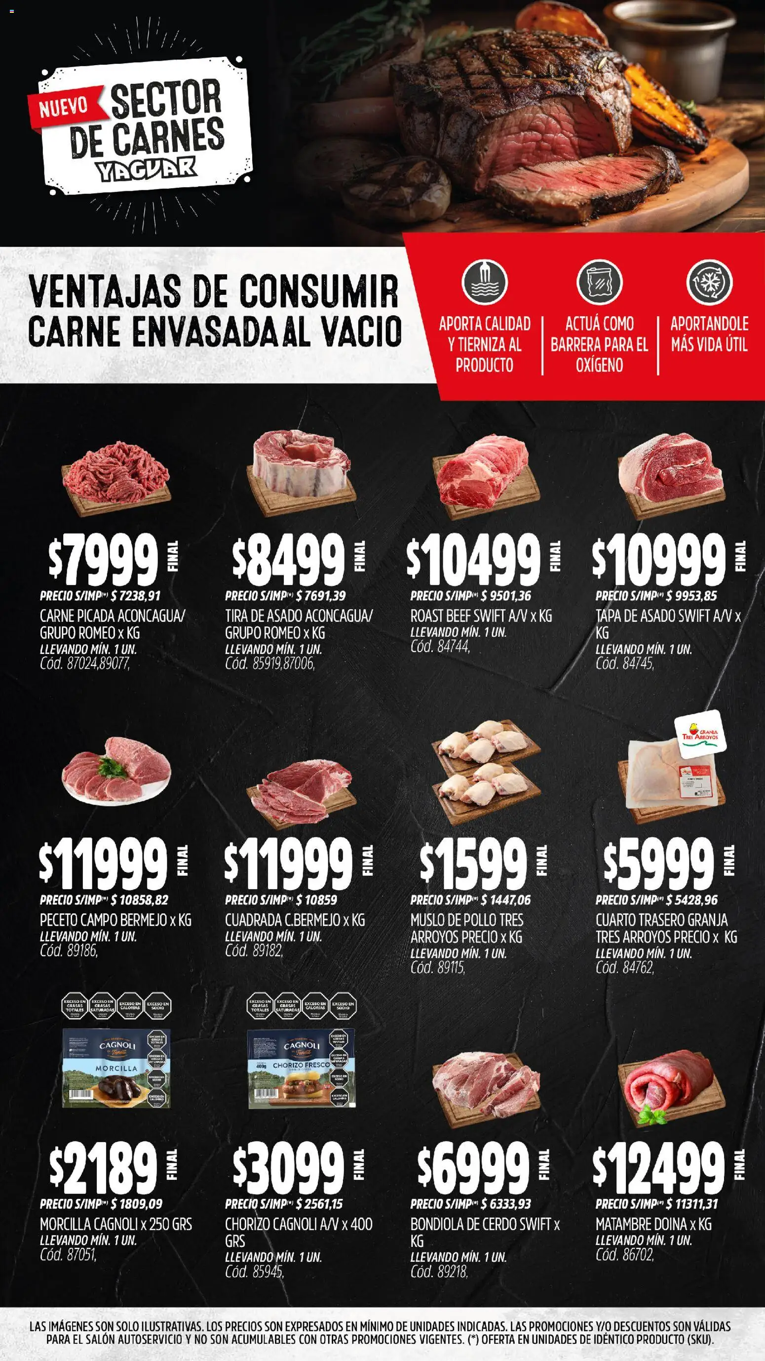 Yaguar - Moreno │ válido desde el 10.11.2025 | Página: 4 | Productos: Pollo, Chorizo, Morcilla, Cerdo