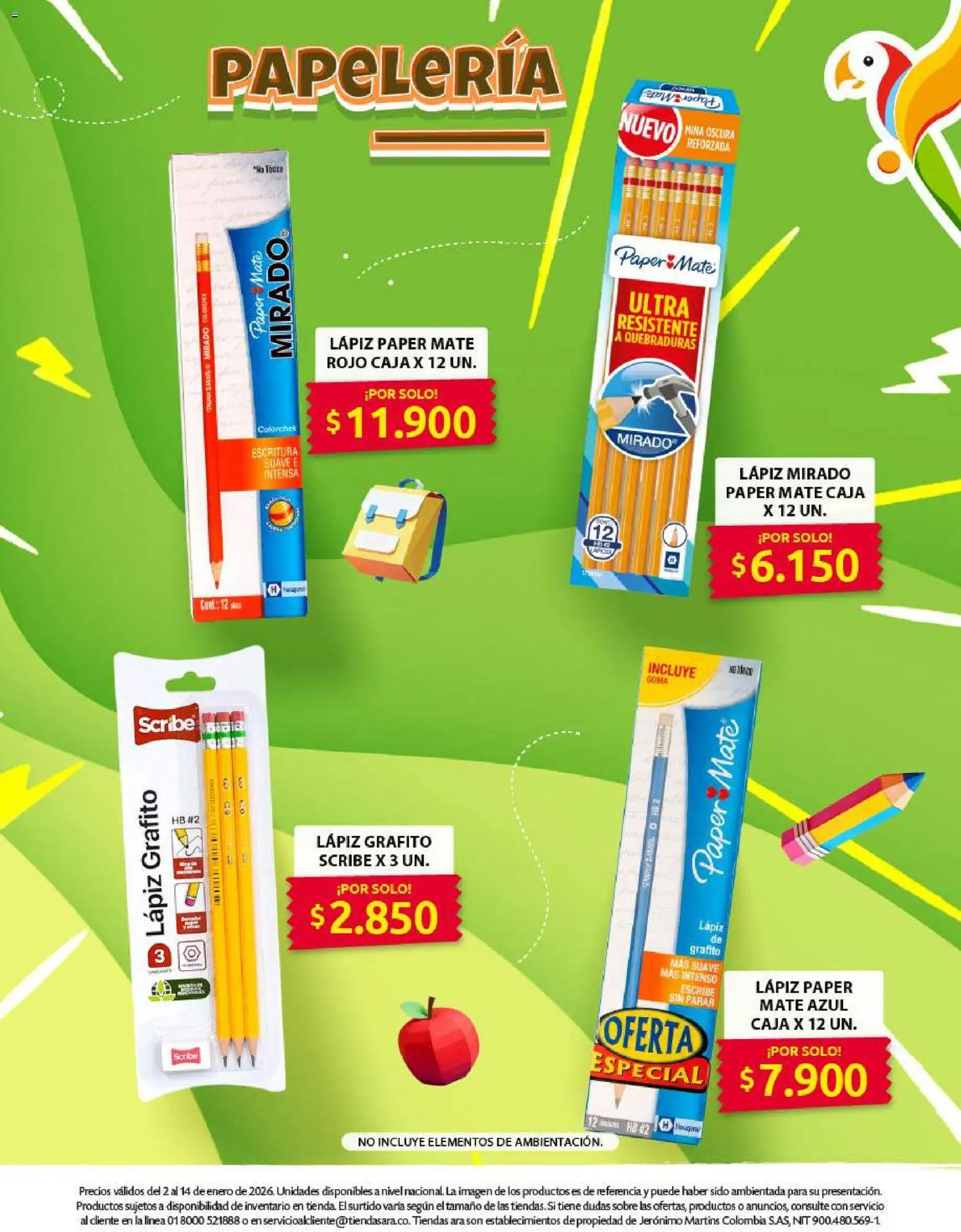 Ara revista - valida desde el 02.01.2026 | Página: 8 | Productos: Sobre, Caja