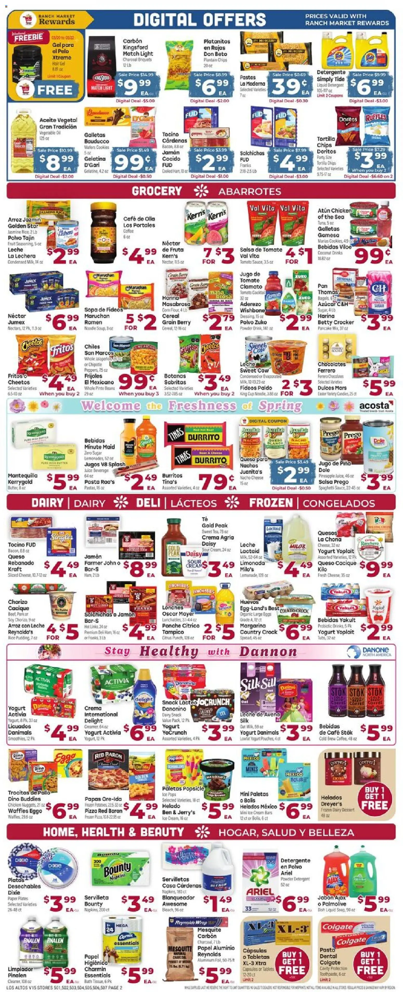 Cardenas Weekly Ad - AZ - valid from 18.03.2026 | Page: 2 | Products: Powder, Oil, Pasta, Chips