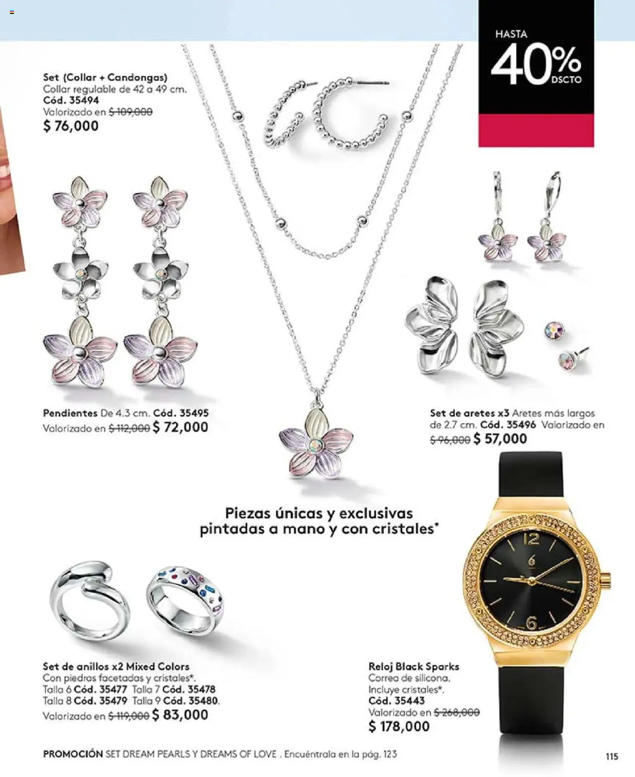 Ésika revista - valida desde el 29.07.2025 | Página: 115 | Productos: Reloj, Aretes, Collar