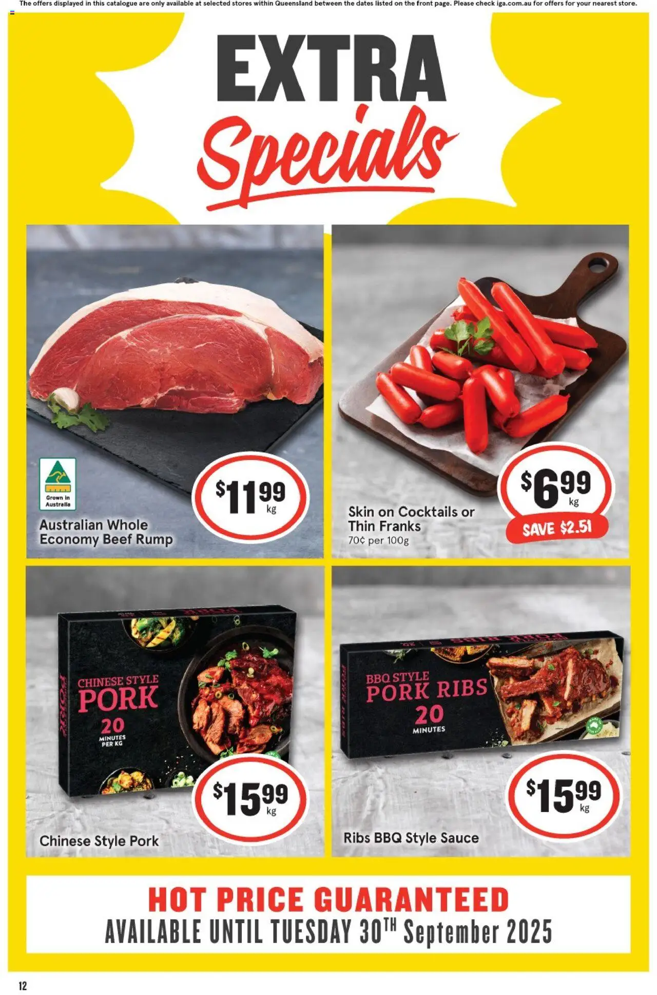 IGA catalogue - valid from 10.09.2025 | Page: 13 | Products: Pork, Beef, Sauce