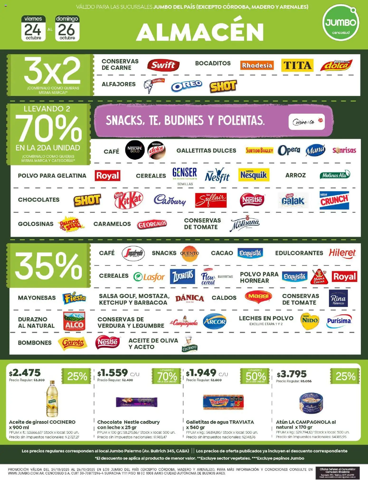 Jumbo - Ofertas | Comodoro │ válido desde el 24.10.2025 | Página: 2 | Productos: Teléfono, Bombones, Ketchup, Arroz