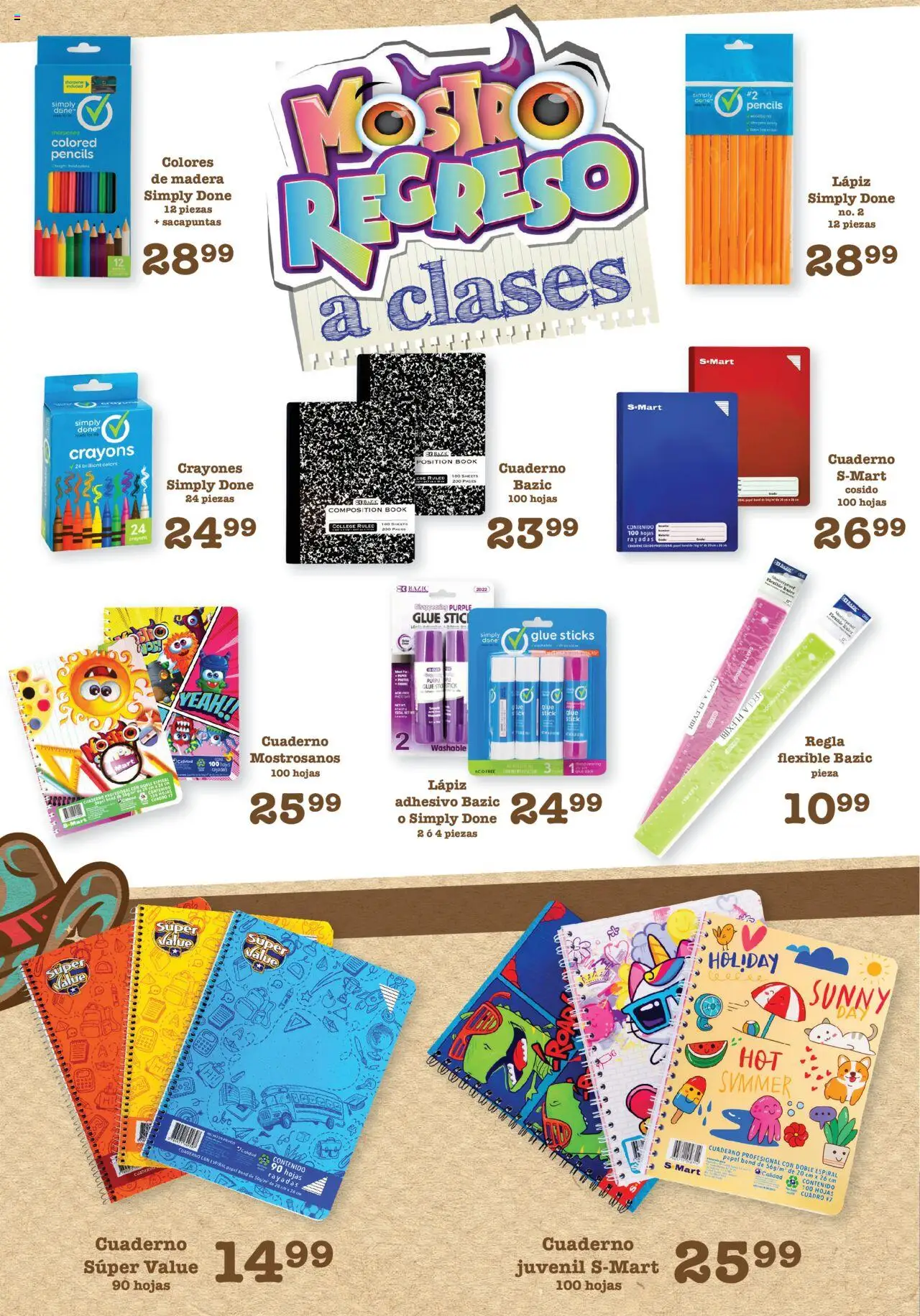 Nuevas ofertas de S-Mart válidas en toda la República Mexicana desde el 08.08.2025. ¡Encuentra las mejores ofertas en S-Mart - Folleto de Feria - Chihuahua! | Página: 5 | Productos: Sacapuntas, Cuaderno, Notebook, Flexible