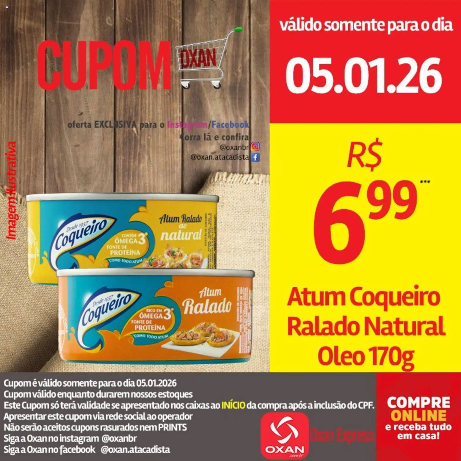 Oxan Atacadista Folheto - válido de 05.01.2026 | Página: 11 | Produtos: Óleo, Atum