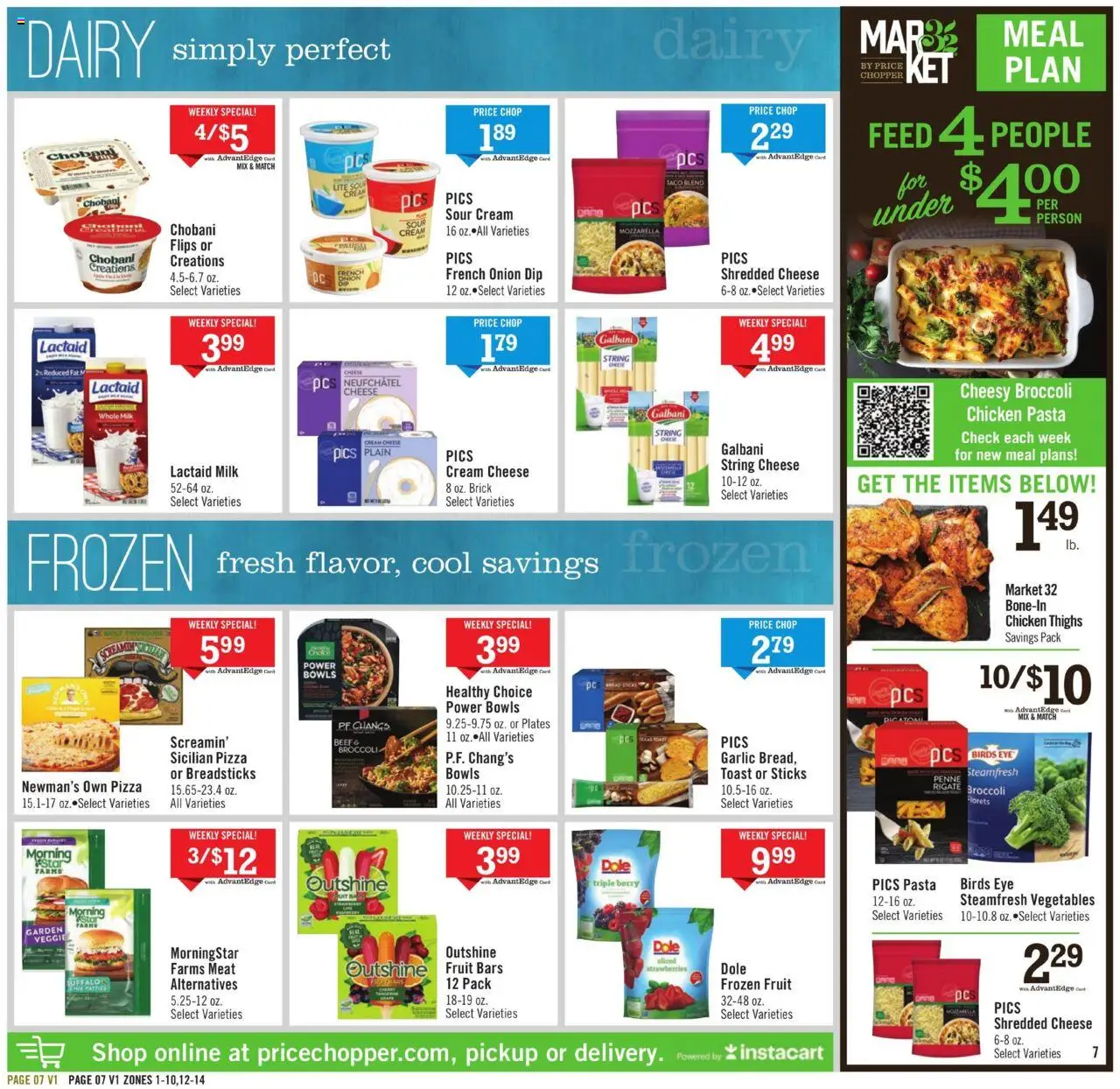 Price Chopper Weekly Ad - valid from 19.10.2025 | Page: 7 | Products: Sour cream, Pasta, Cream, Garlic