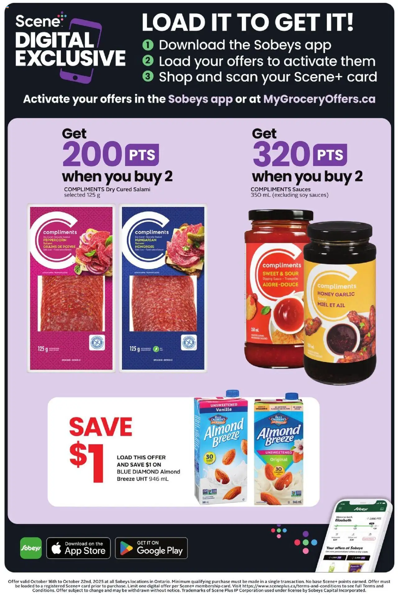 Sobeys flyer valid from 16.10.2025 | Page: 13 | Products: Salami