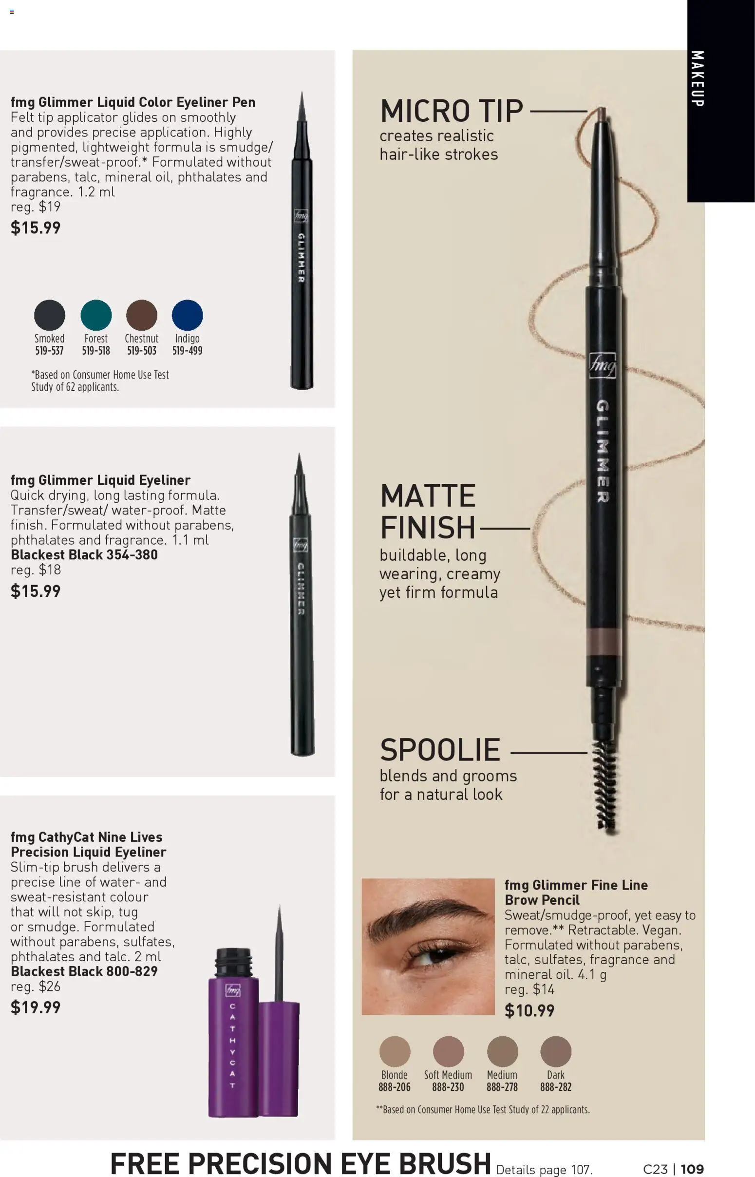 Avon flyer valid from 06.11.2025 | Page: 109 | Products: Fragrance, Brush, Eyeliner