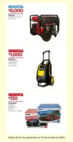 Vista previa de Costco - Catálogo, nuevo folleto de la tienda, válido en México a partir del 22.09.2025 | Página: 16 | Productos: Candado, Cable, Hidrolavadora
