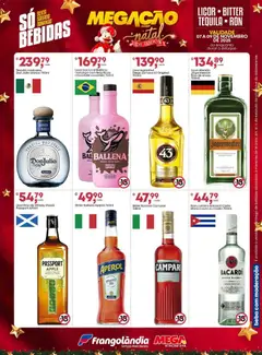 Frangolândia - Ofertas Bebidas - Pré-Visualização do folheto da loja Frangolândia, válido de 07.11.2025 | Página: 5 | Produtos: Licor, Tequila, Chocolate, Campari