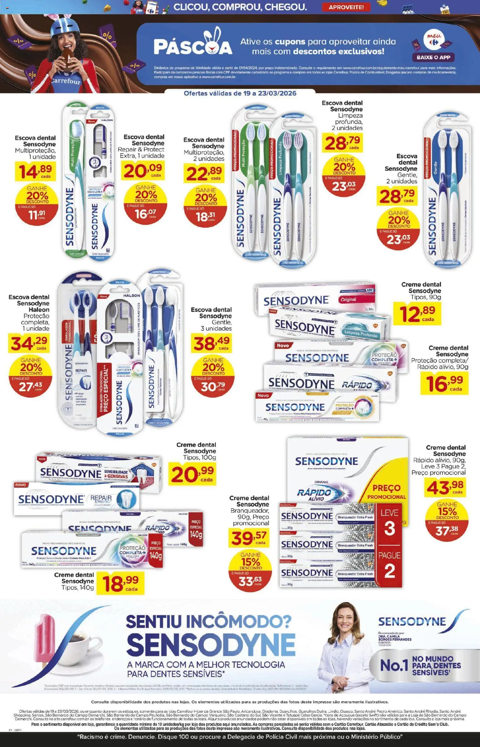 Carrefour Folheto - válido de 19.03.2026 | Página: 4 | Produtos: Escova, Creme, Creme dental