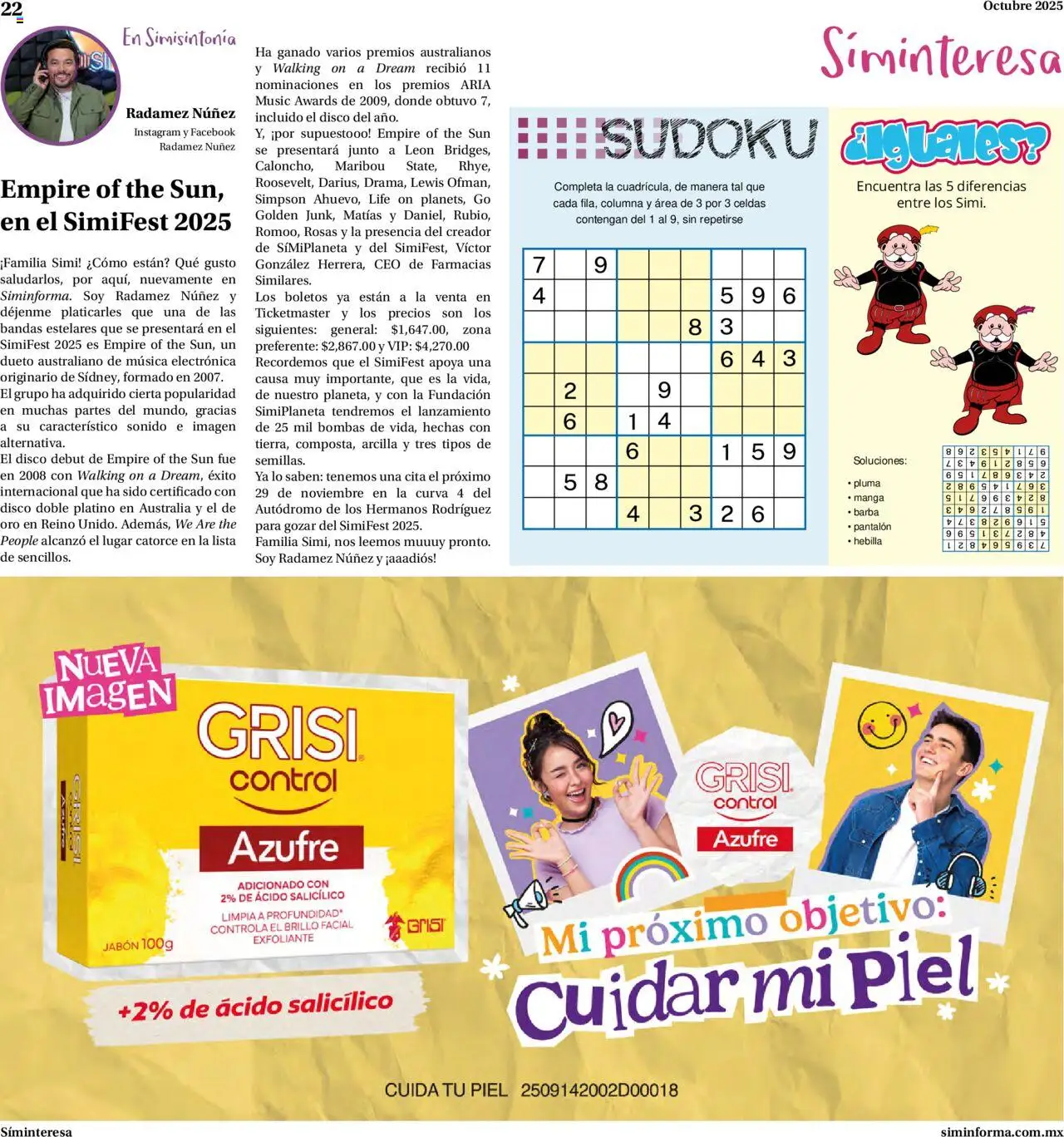 Nuevas ofertas de Farmacias Similares válidas en toda la República Mexicana desde el 01.10.2025. ¡Encuentra las mejores ofertas en Farmacias Similares - Catálogo! | Página: 22 | Productos: Brillo, Disco, Manga, Hebilla