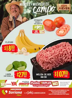 Vista previa de Soriana - Martes y Miércoles del Campo Híper: Tijuana, Mexicali, Ensenada, San Luis Río Colorado y Tecate, nuevo folleto de la tienda, válido en México a partir del 10.02.2026