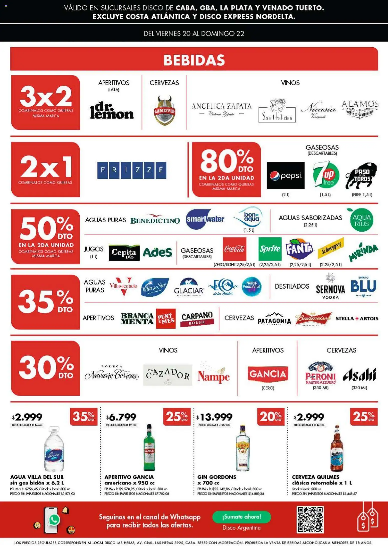 Disco ofertas │ válido desde el 20.02.2026 | Página: 5 | Productos: Vodka, Gin, Agua, Cerveza