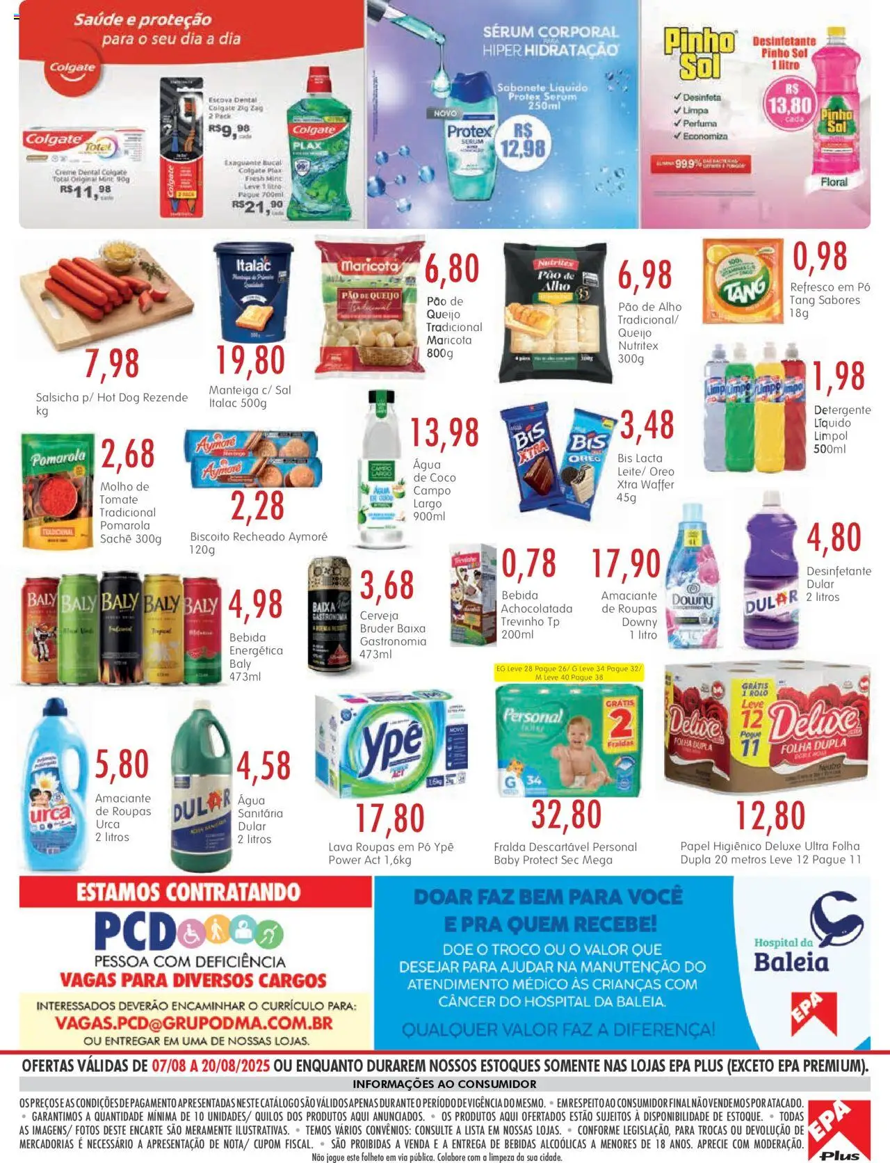 EPA Folheto - válido de 01.08.2025 | Página: 4 | Produtos: Detergente, Manteiga, Biscoito recheado, Pão de queijo