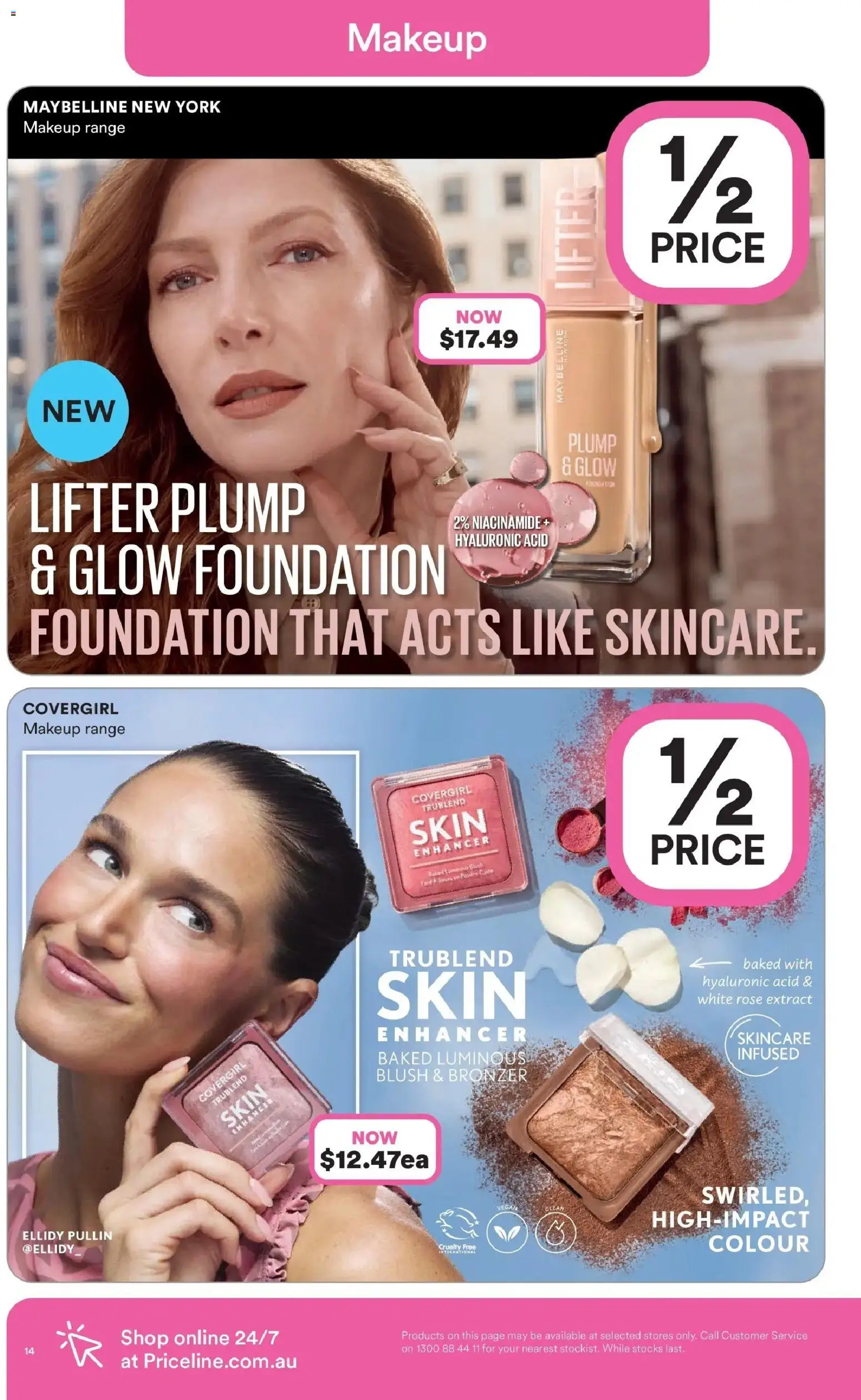 Priceline Pharmacy catalogue - valid from 04.03.2026 | Page: 14 | Products: Bronzer, Blush, Makeup, Foundation