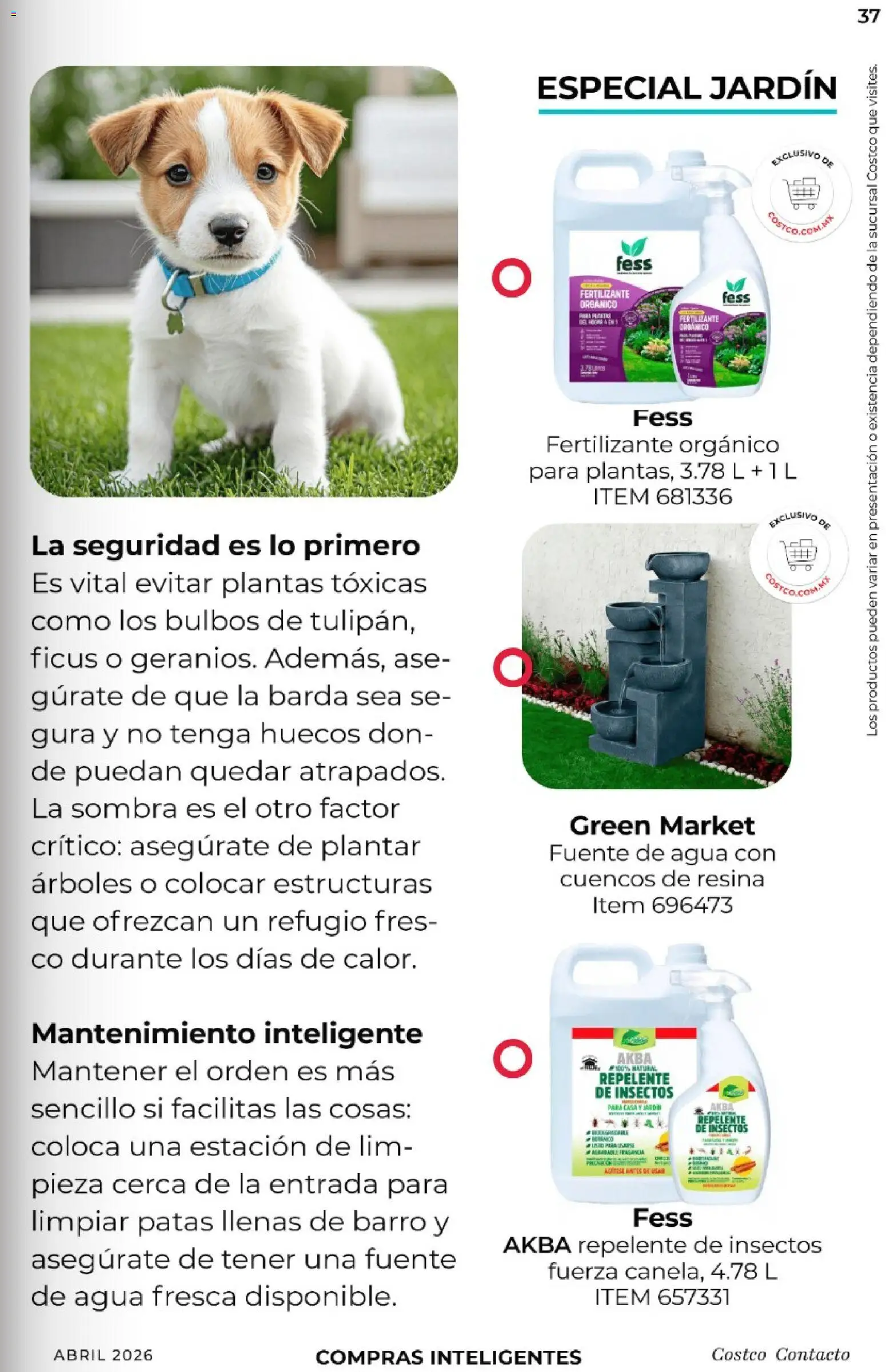 Nuevas ofertas de Costco válidas en toda la República Mexicana desde el 01.04.2026. ¡Encuentra las mejores ofertas en Costco Revista Abril 2026! | Página: 37 | Productos: Fuente, Sombra, Repelente, Fragancia