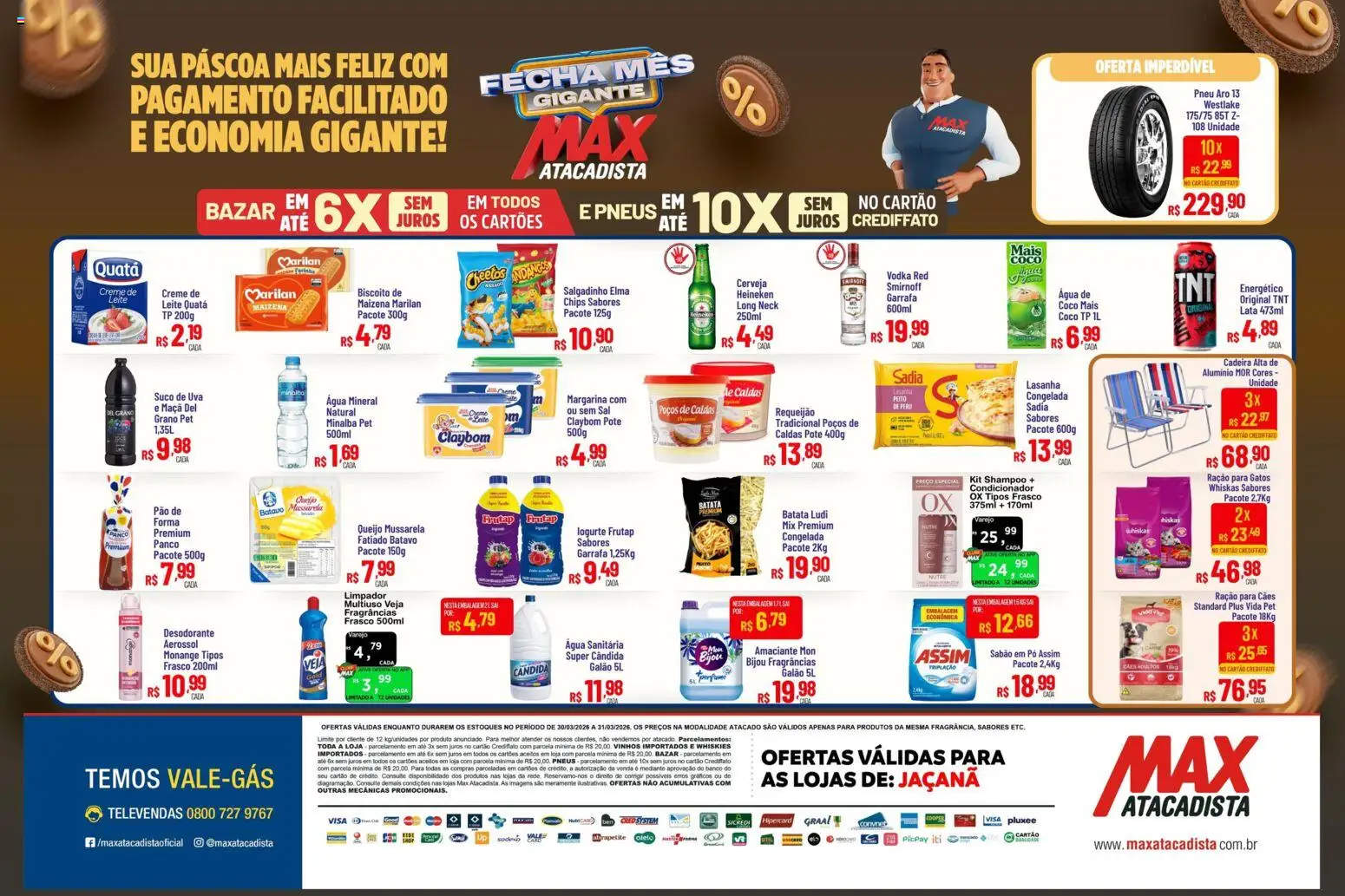 Max Atacadista Folheto - válido de 30.03.2026 | Página: 2 | Produtos: Sabão, Sabão em pó, Água mineral, Margarina