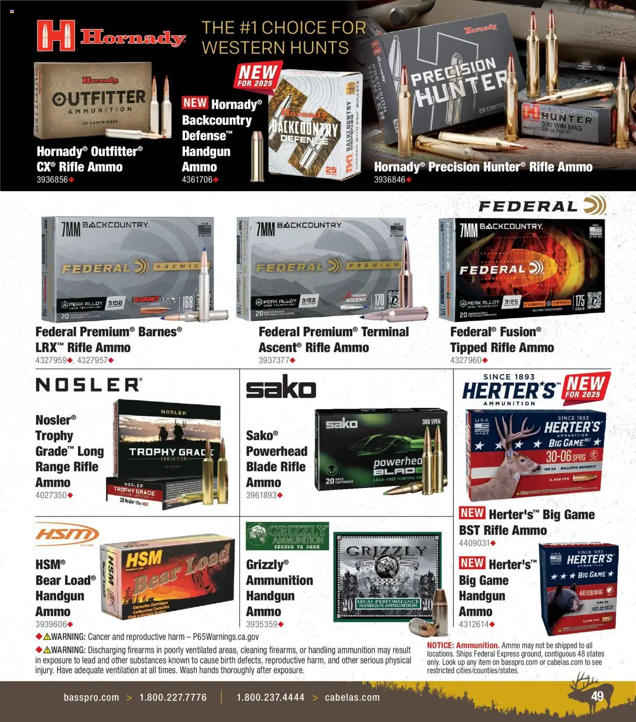 Cabela's Big Game Hunting 25 - valid from 12.06.2025 | Page: 49 | Products: Game, Ammo, Handgun, Rifle