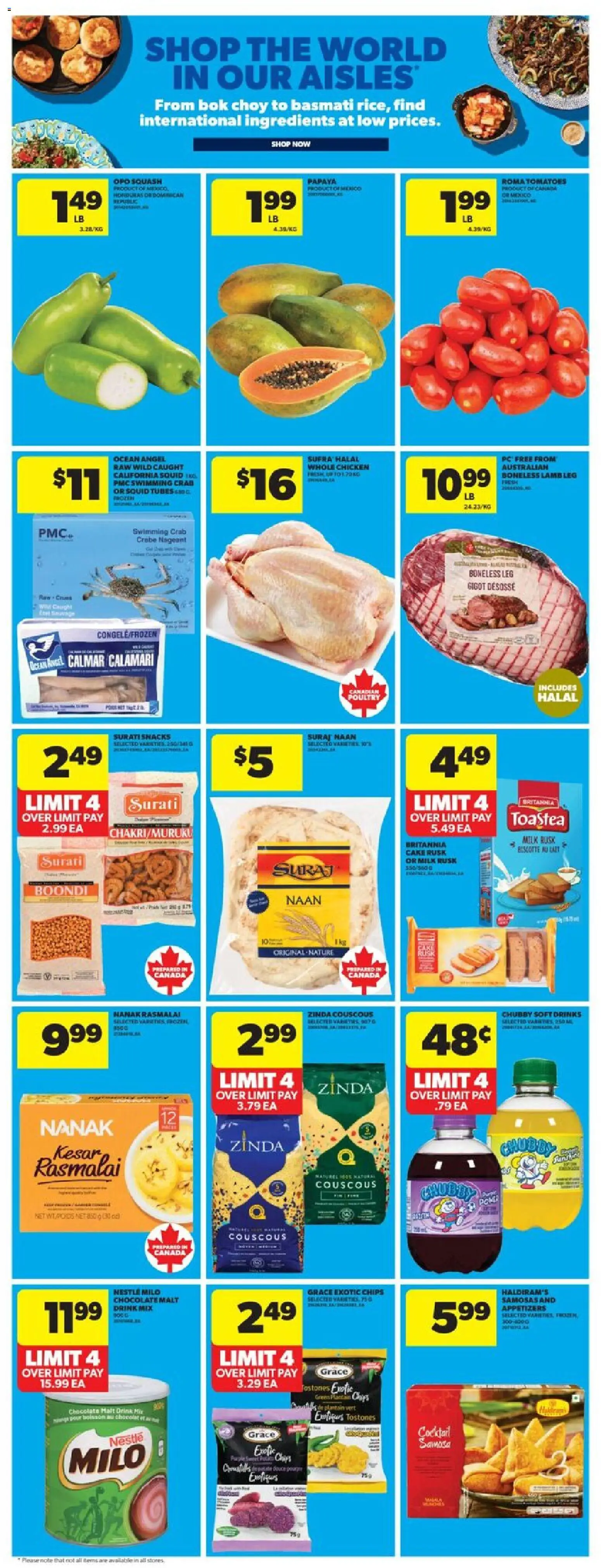 Real Canadian Superstore flyer valid from 04.12.2025 | Page: 15 | Products: Chips, Chocolate, Chicken, Tomatoes
