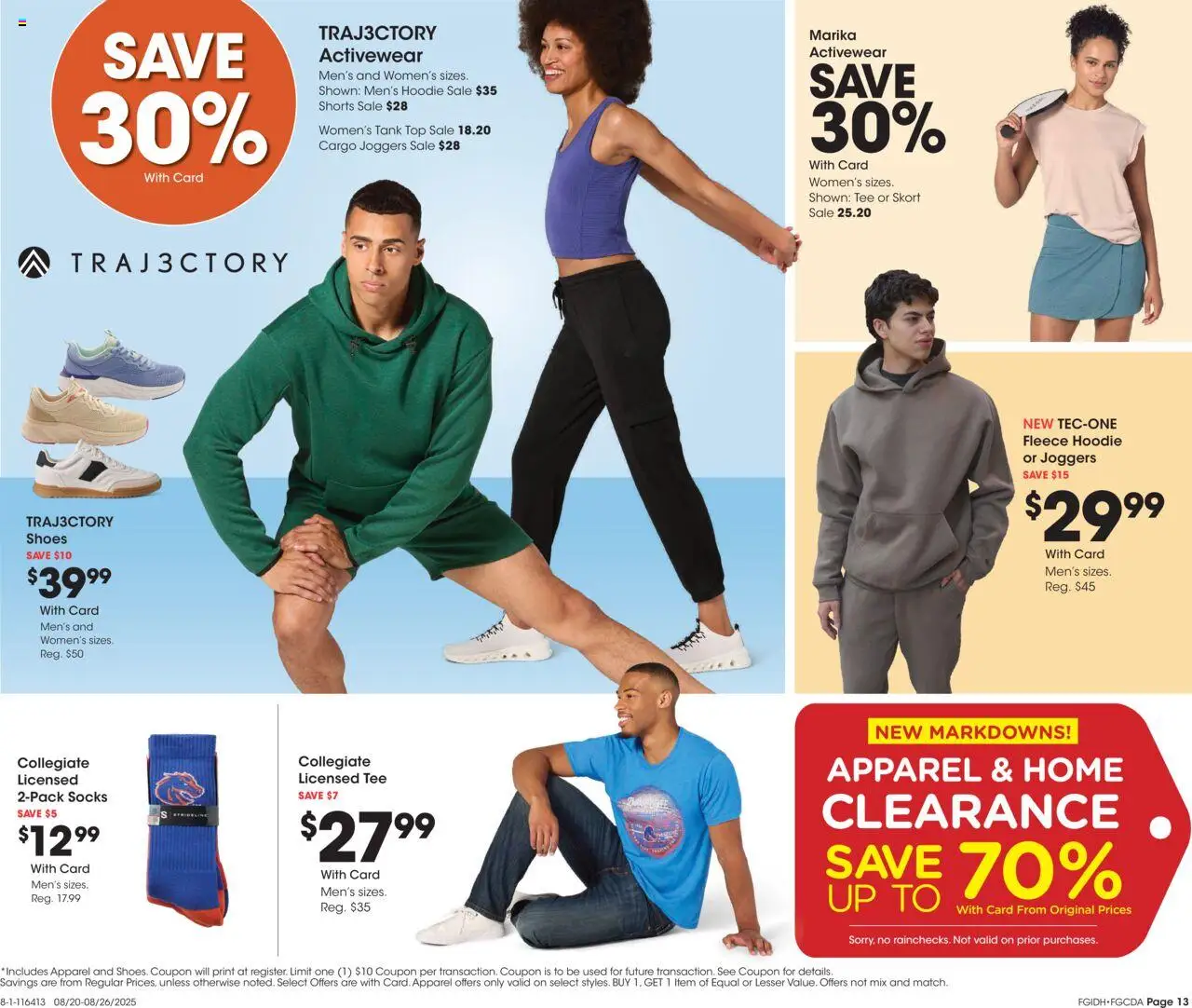 Fred Meyer Home & Apparel - valid from 20.08.2025 | Page: 16 | Products: Tank top, Hoodie, Shorts, Socks