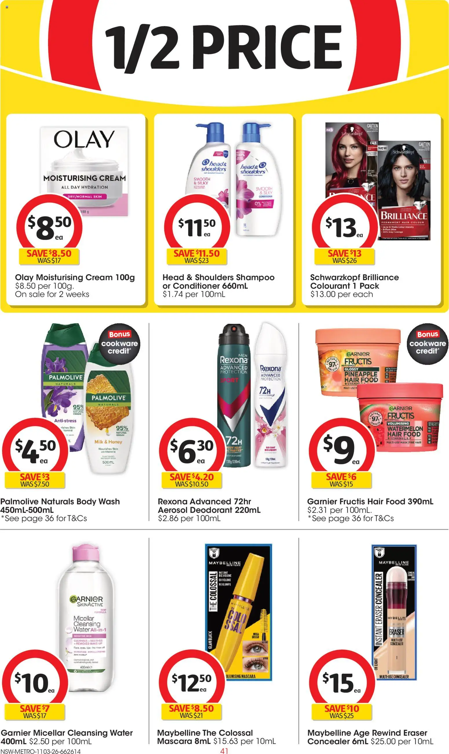 Coles catalogue - valid from 11.03.2026 | Page: 41 | Products: Concealer, Light, Shampoo, Pineapple