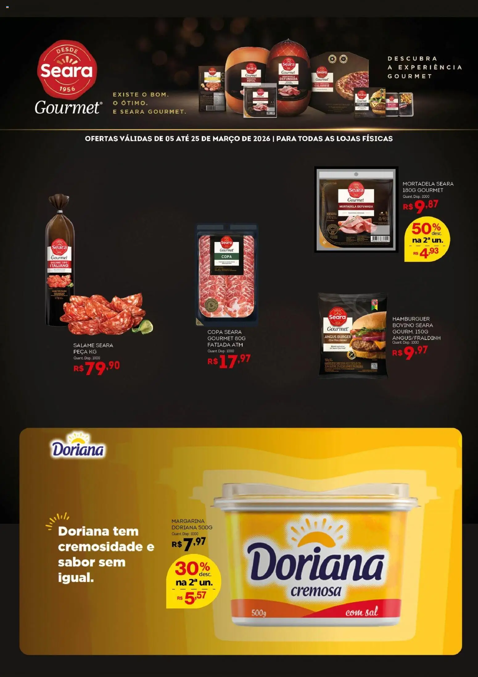 Bistek Supermercados Folheto - válido de 06.03.2026 | Página: 2 | Produtos: Doriana, Salame, Mortadela, Copa