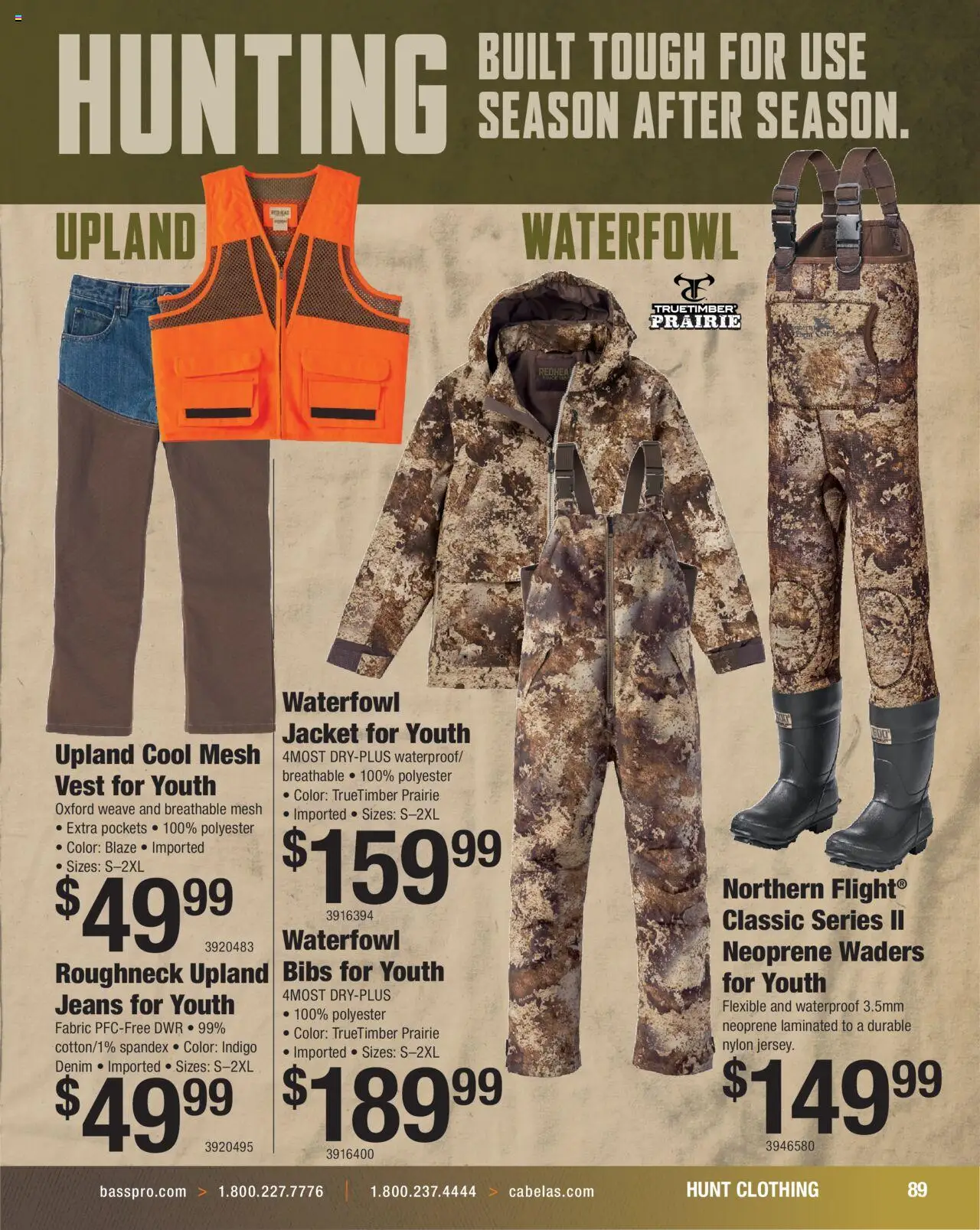 Cabela's Hunting Master 25 - valid from 11.08.2025 | Page: 89 | Products: Vest, Jacket, Jeans, Waterfowl