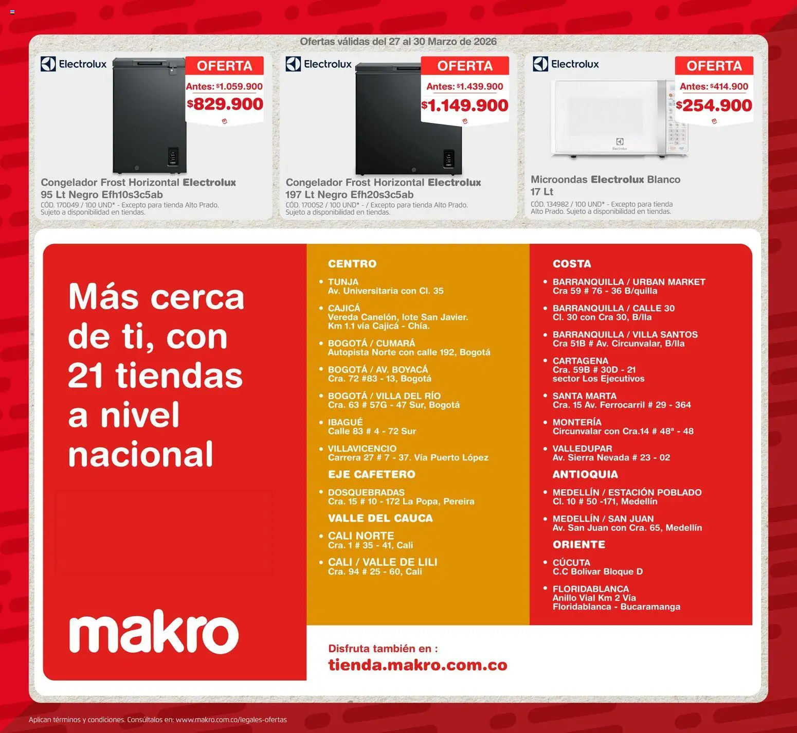 Makro revista - valida desde el 27.03.2026 | Página: 6 | Productos: Anillo, Congelador, Sierra, Microondas