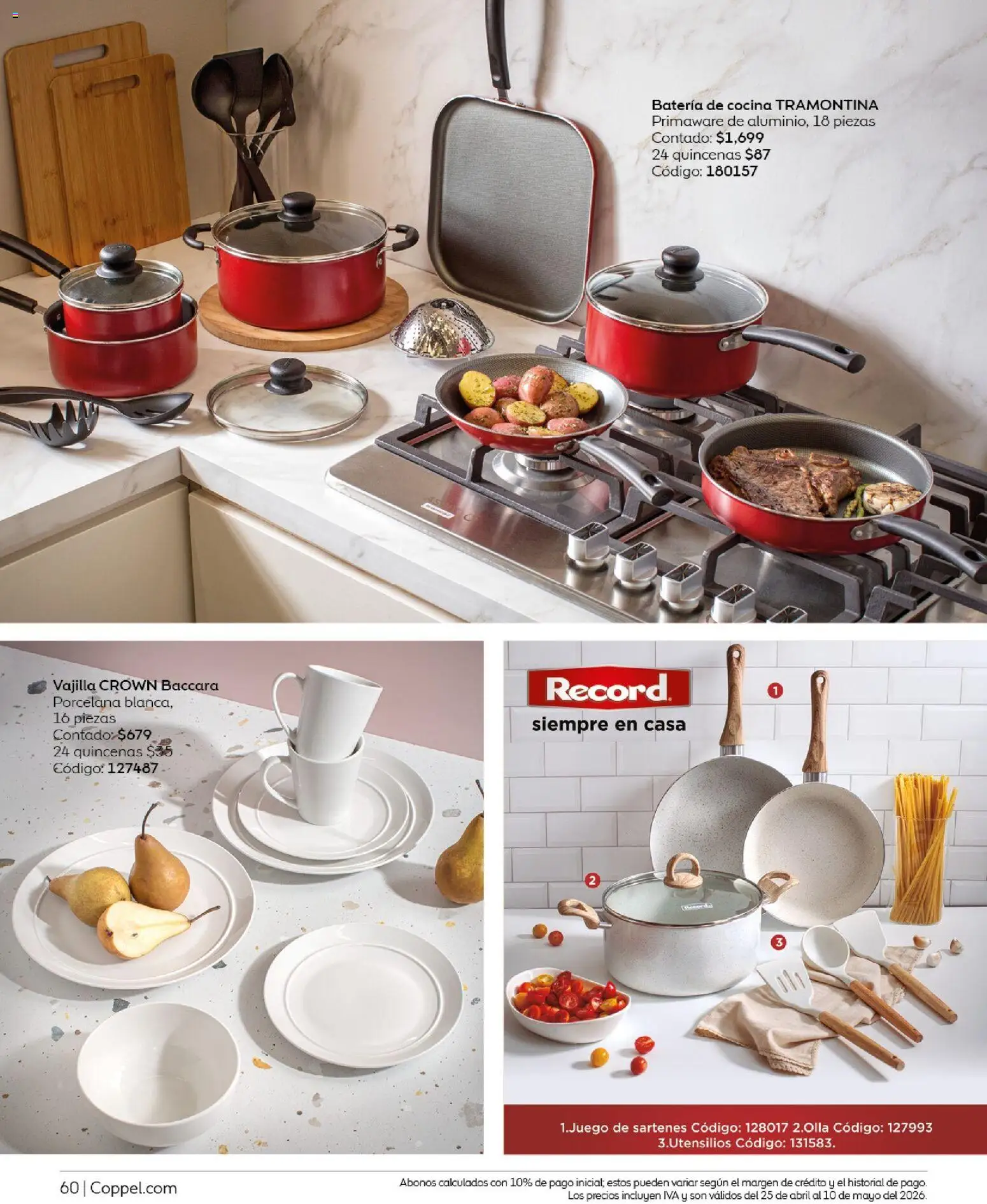 Nuevas ofertas de Coppel válidas en toda la República Mexicana desde el 25.04.2026. ¡Encuentra las mejores ofertas en Coppel catálogo Los regalos que mamá siempre quiere! | Página: 60 | Productos: Cocina, Batería