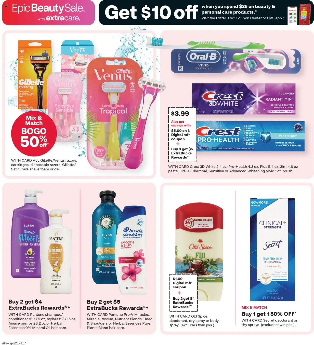 CVS Pharmacy Weekly Ad - valid from 17.08.2025 | Page: 8 | Products: Oil, Antiperspirant, Toothpaste, Toothbrush