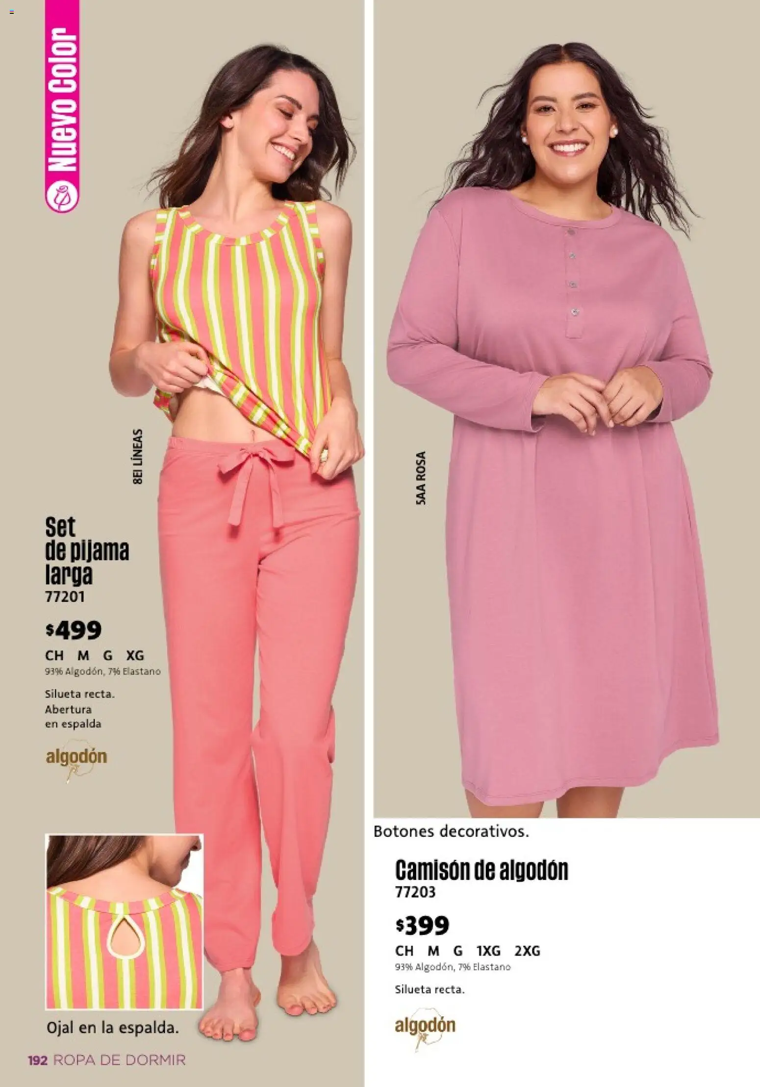 Nuevas ofertas de Ilusión válidas en toda la República Mexicana desde el 01.02.2026. ¡Encuentra las mejores ofertas en Ilusión catálogo Primavera! | Página: 194 | Productos: Pijama, Algodón, Ropa, Camisón