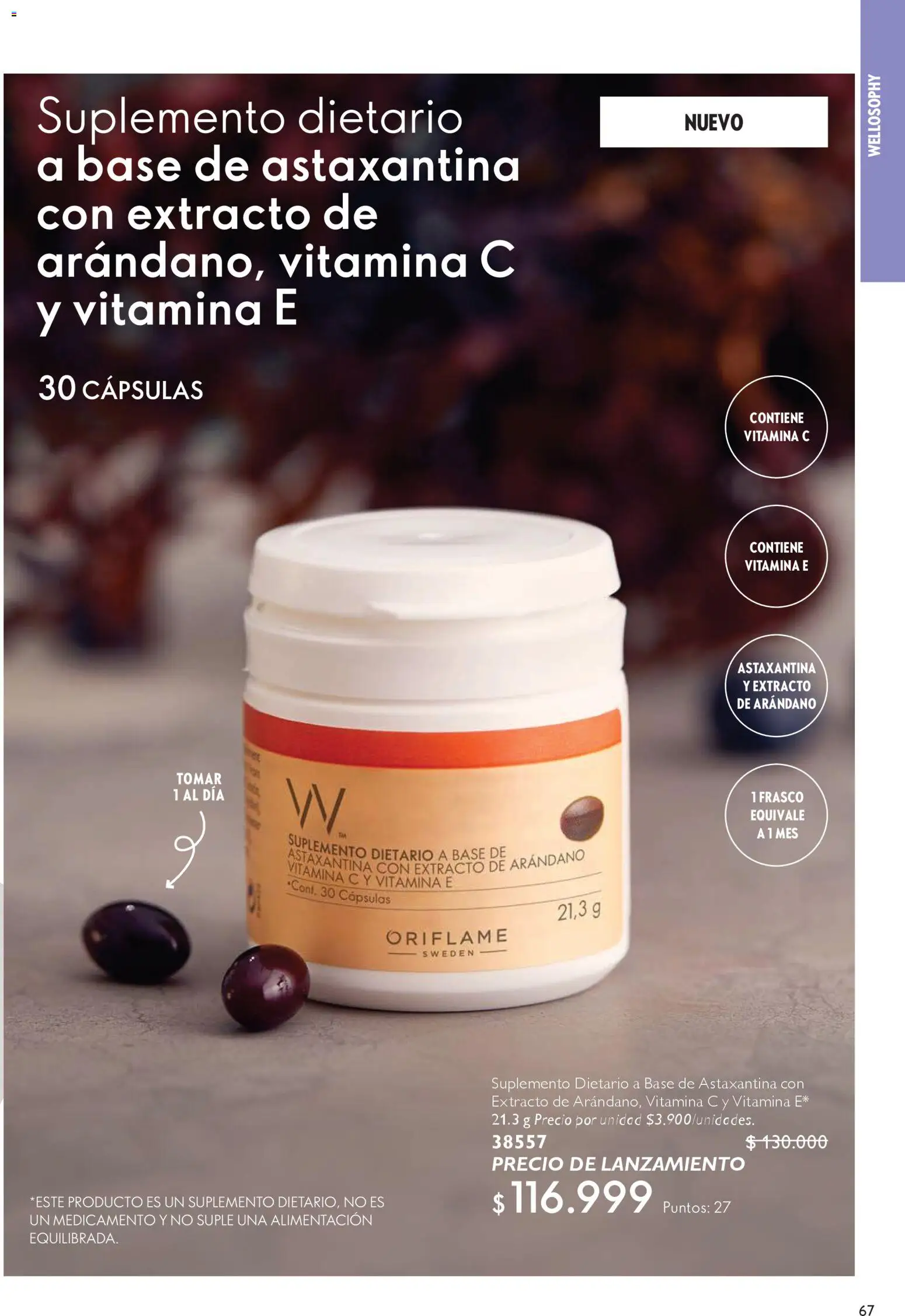 Oriflame revista - valida desde el 14.02.2026 | Página: 67 | Productos: Frasco, Suplemento dietario