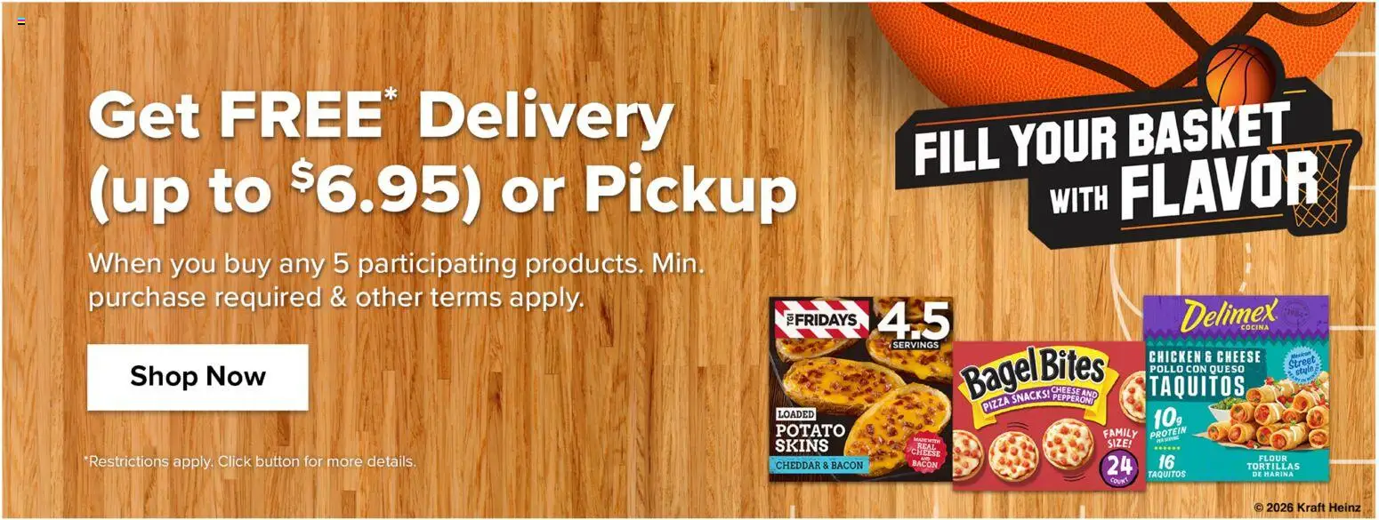 Stop & Shop Weekly Ad - valid from 06.03.2026 | Page: 4 | Products: Basket, Cheese, Pizza