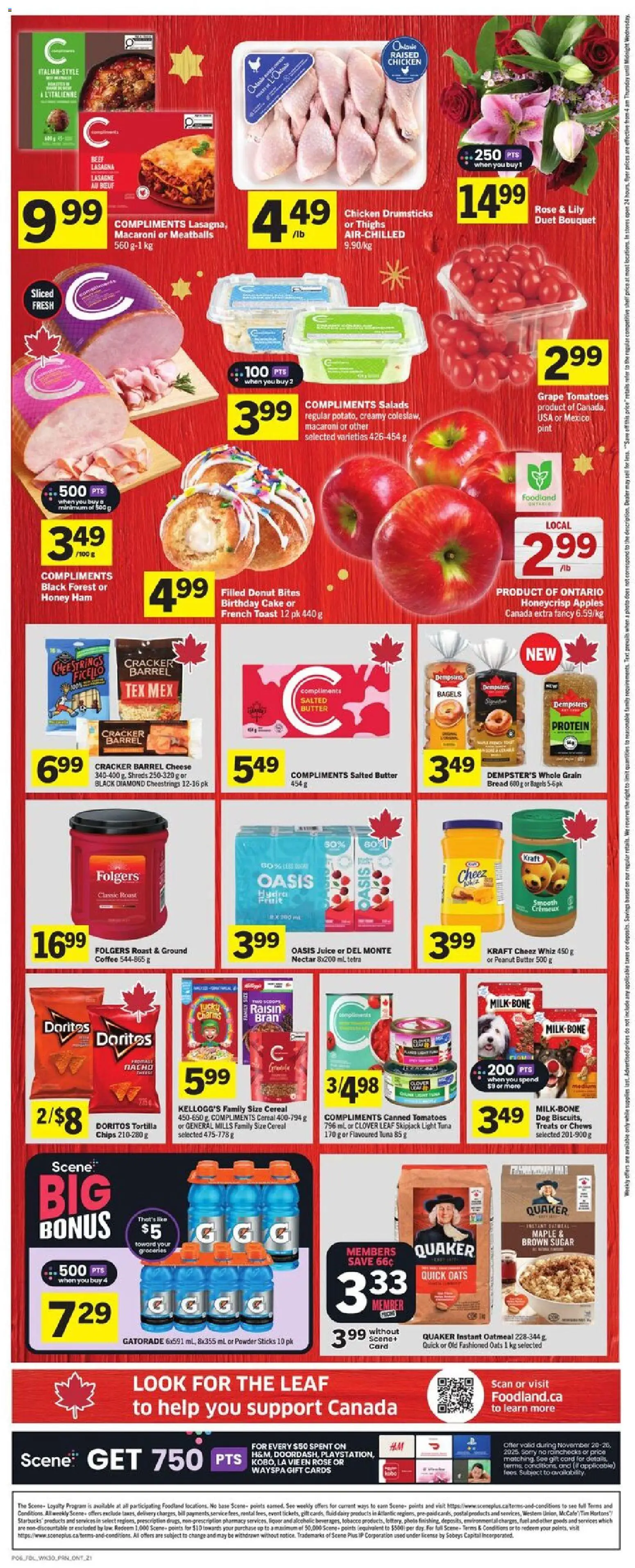Foodland flyer valid from 20.11.2025 | Page: 2 | Products: Powder, Milk, Coffee, Ham