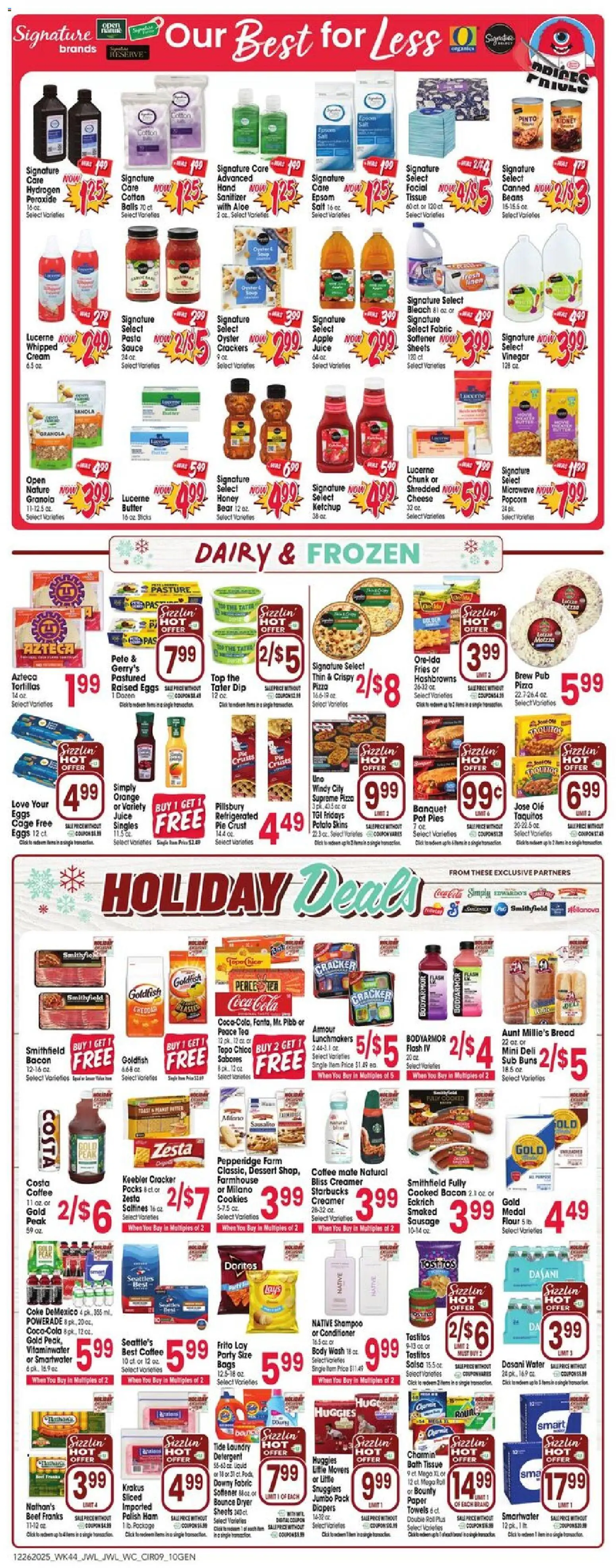 Jewel Osco Weekly Ad - valid from 26.12.2025 | Page: 9 | Products: Juice, Pasta, Cream, Cookies