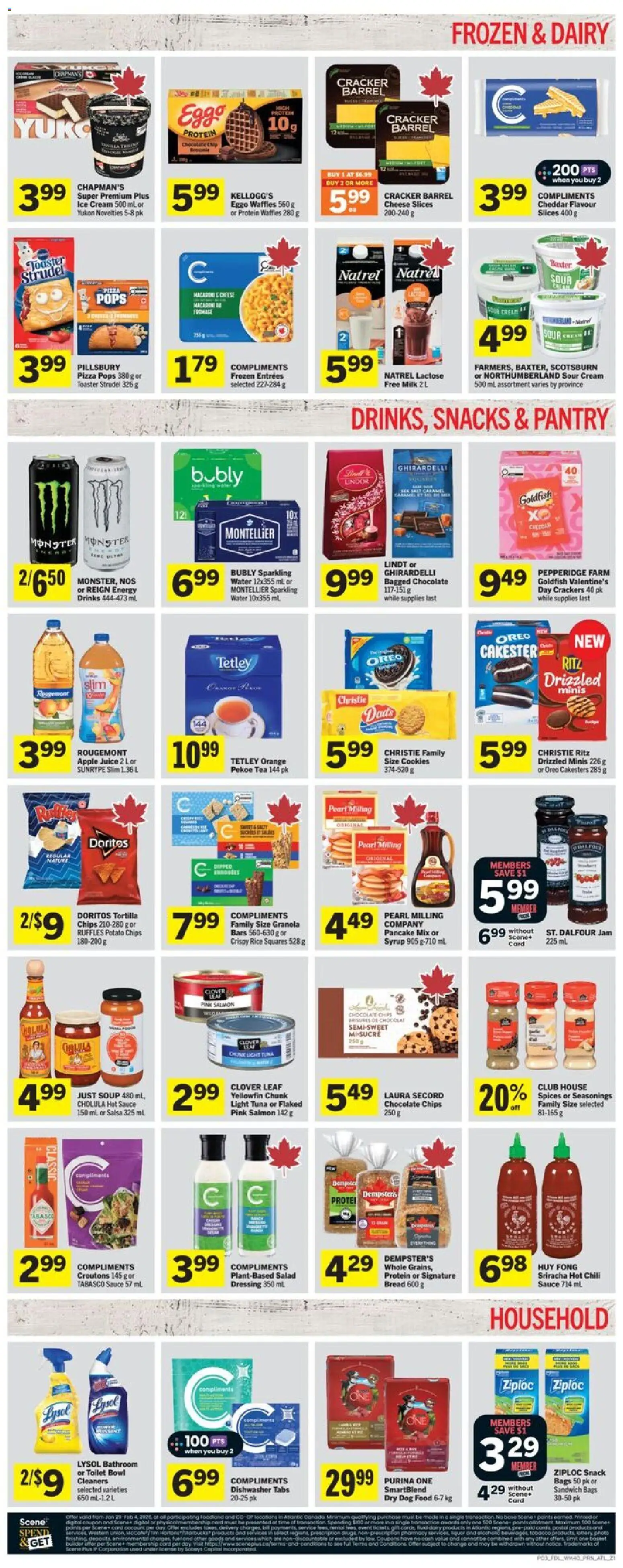 Foodland flyer valid from 29.01.2026 | Page: 4 | Products: Rice, Chips, Milk, Pizza