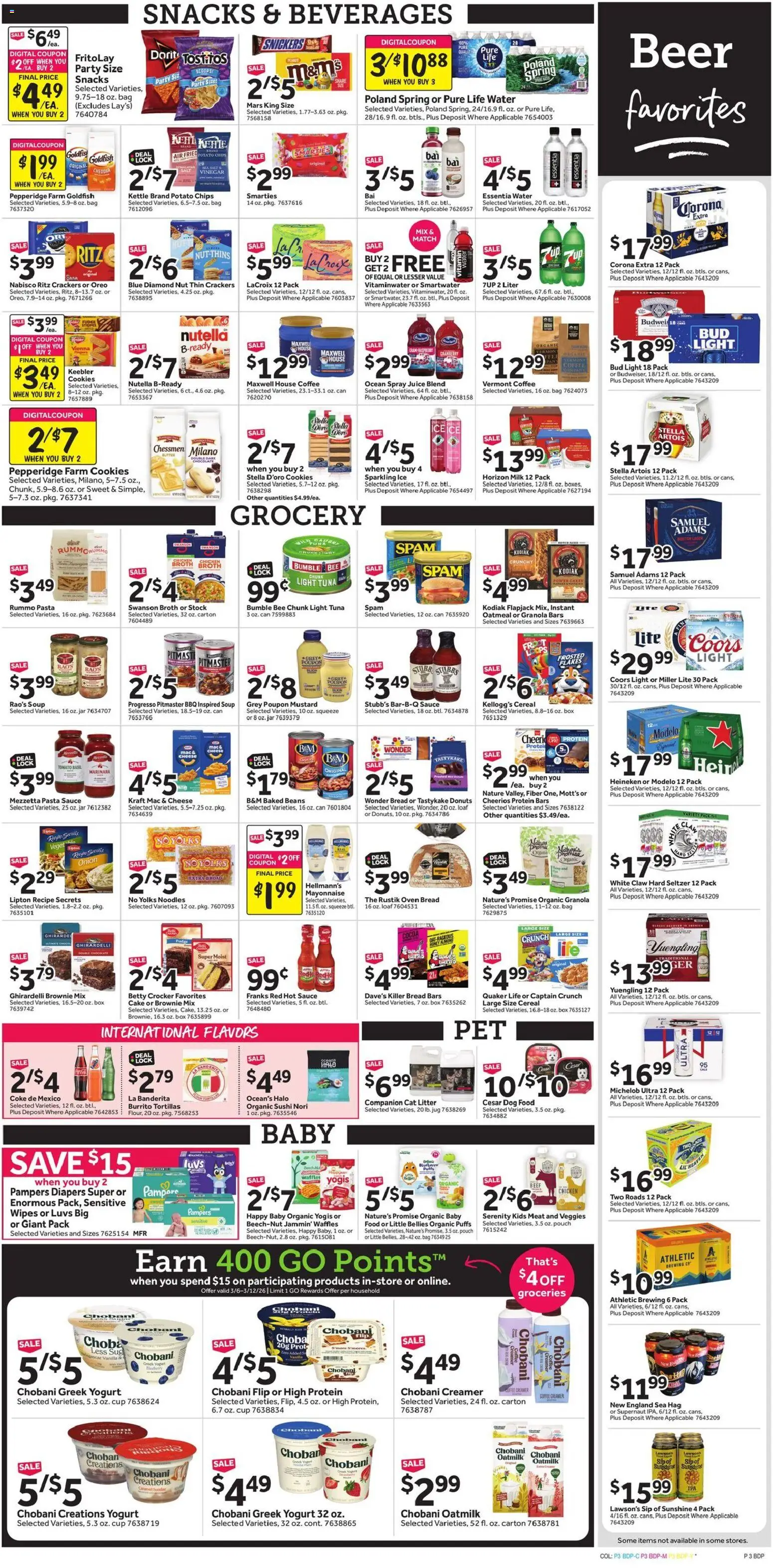 Stop & Shop Weekly Ad - valid from 06.03.2026 | Page: 5 | Products: Box, Dog Food, Coffee, Beer