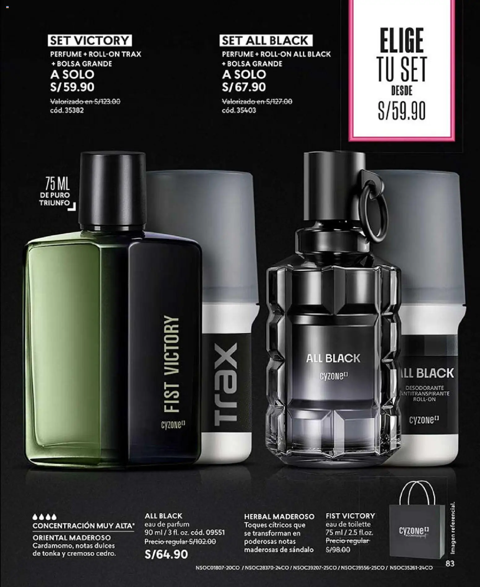 Catálogo CyZone válido desde 18.12.2025 | Página: 83 | Productos: Desodorante, Antitranspirante, Bolsa, EAU de Toilette